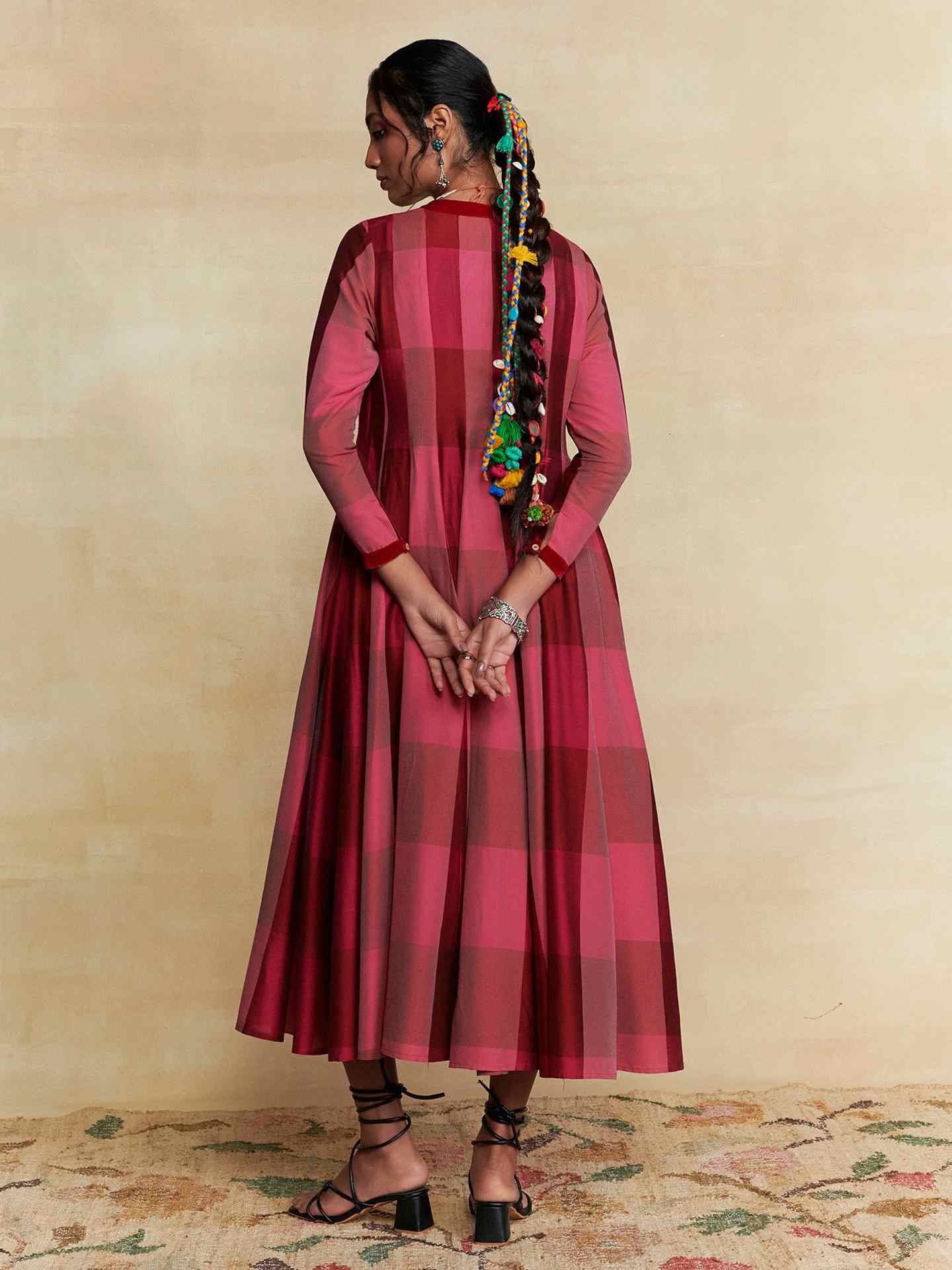 Fushia Rehan Long Dress