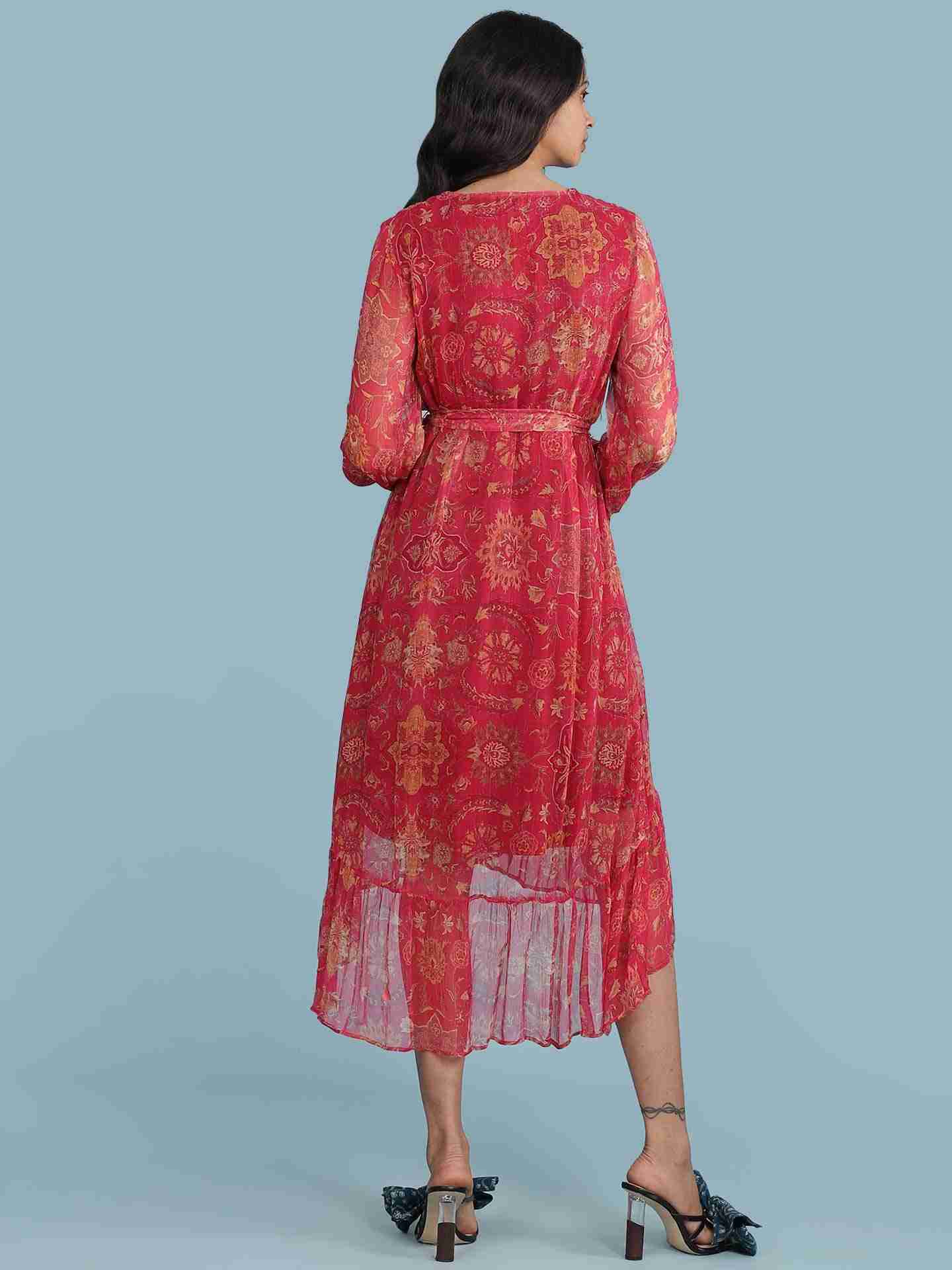 Pink Akbar Long Dress