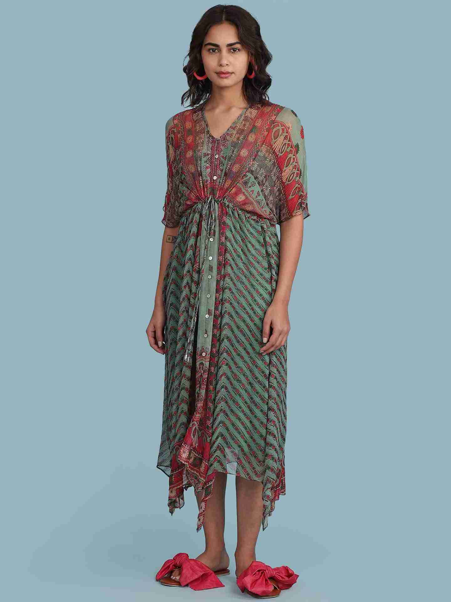 Green Rover Long Dress