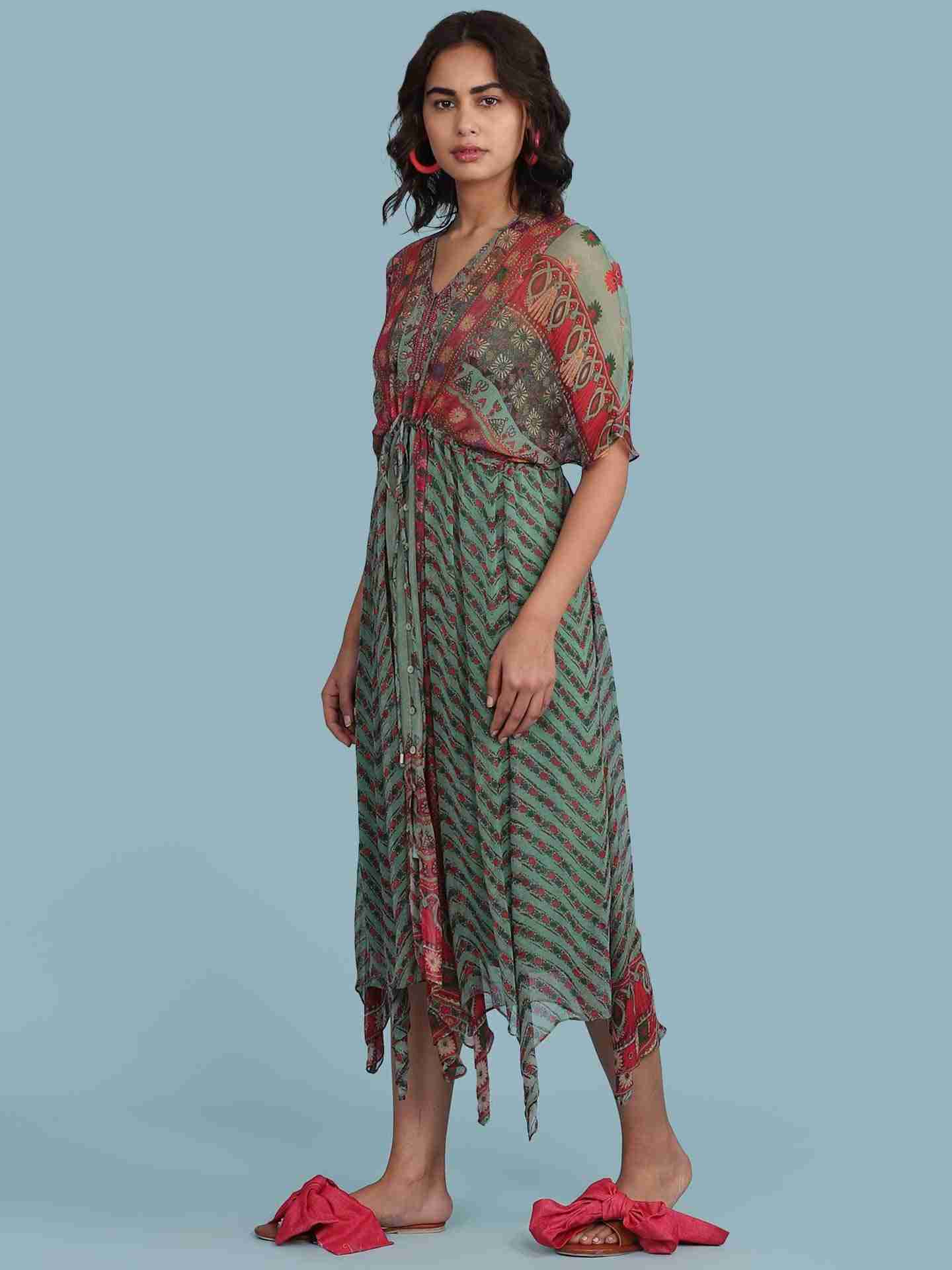 Green Rover Long Dress