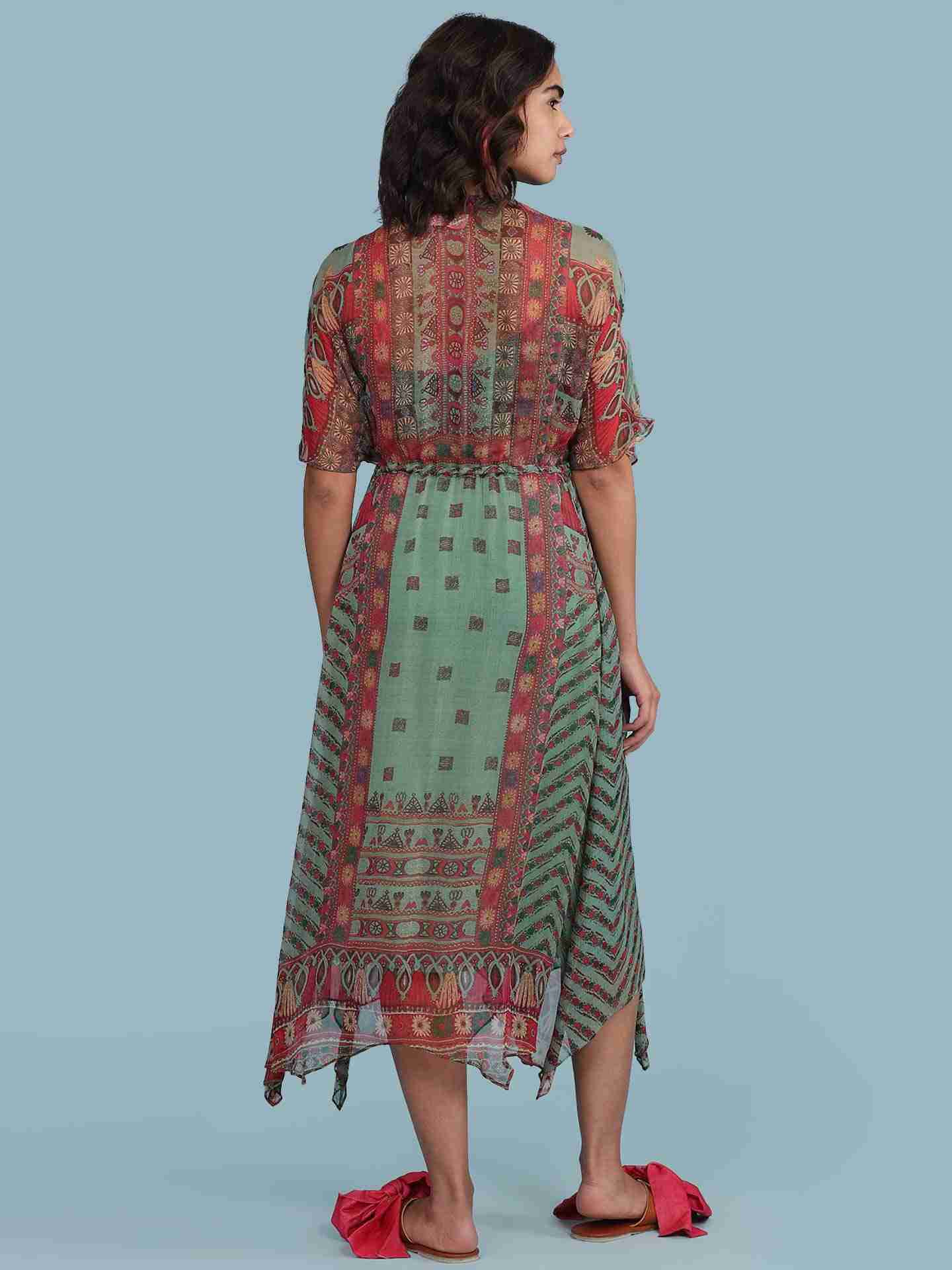 Green Rover Long Dress