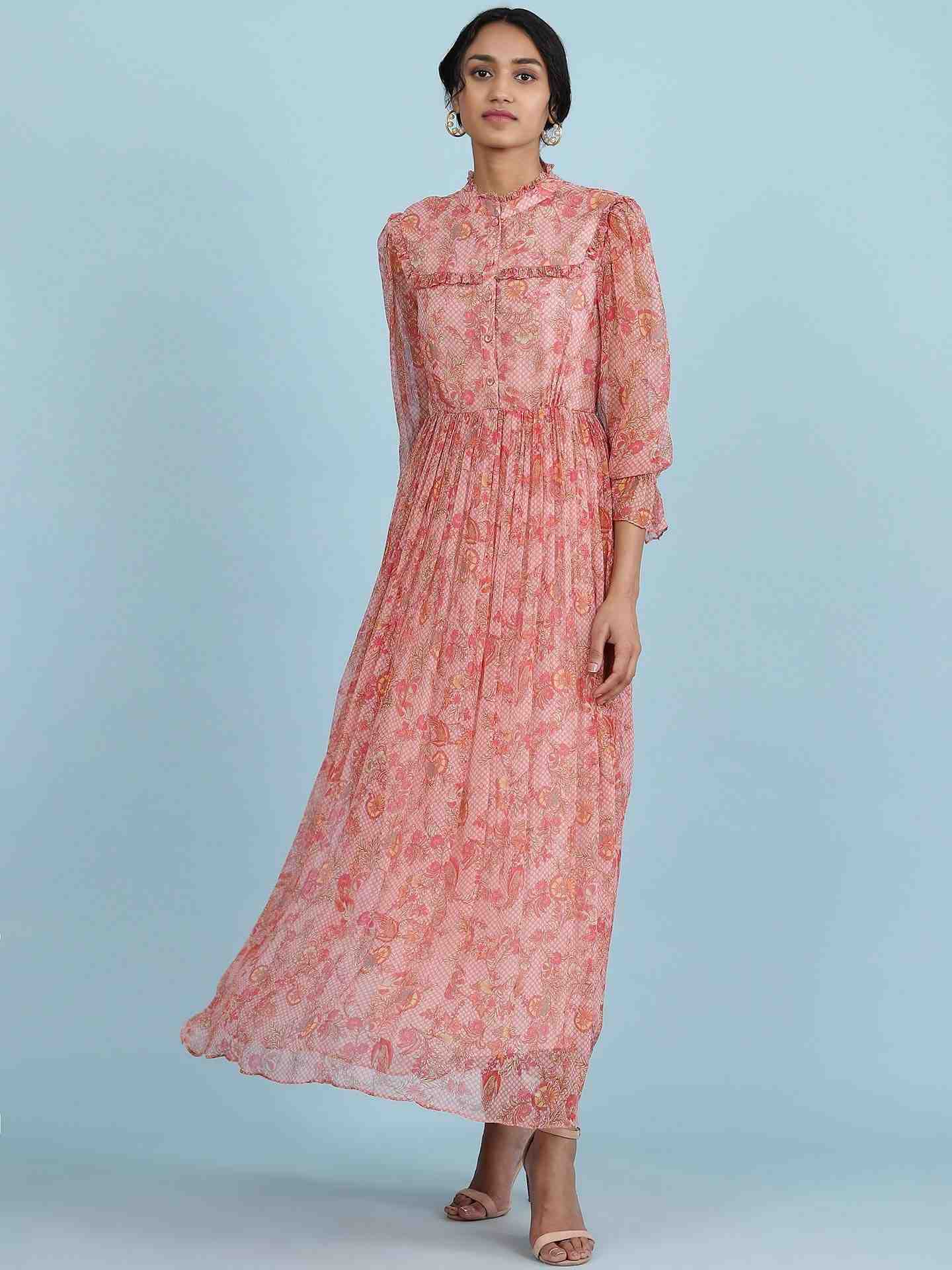 Dusty Pink Navish Long Dress