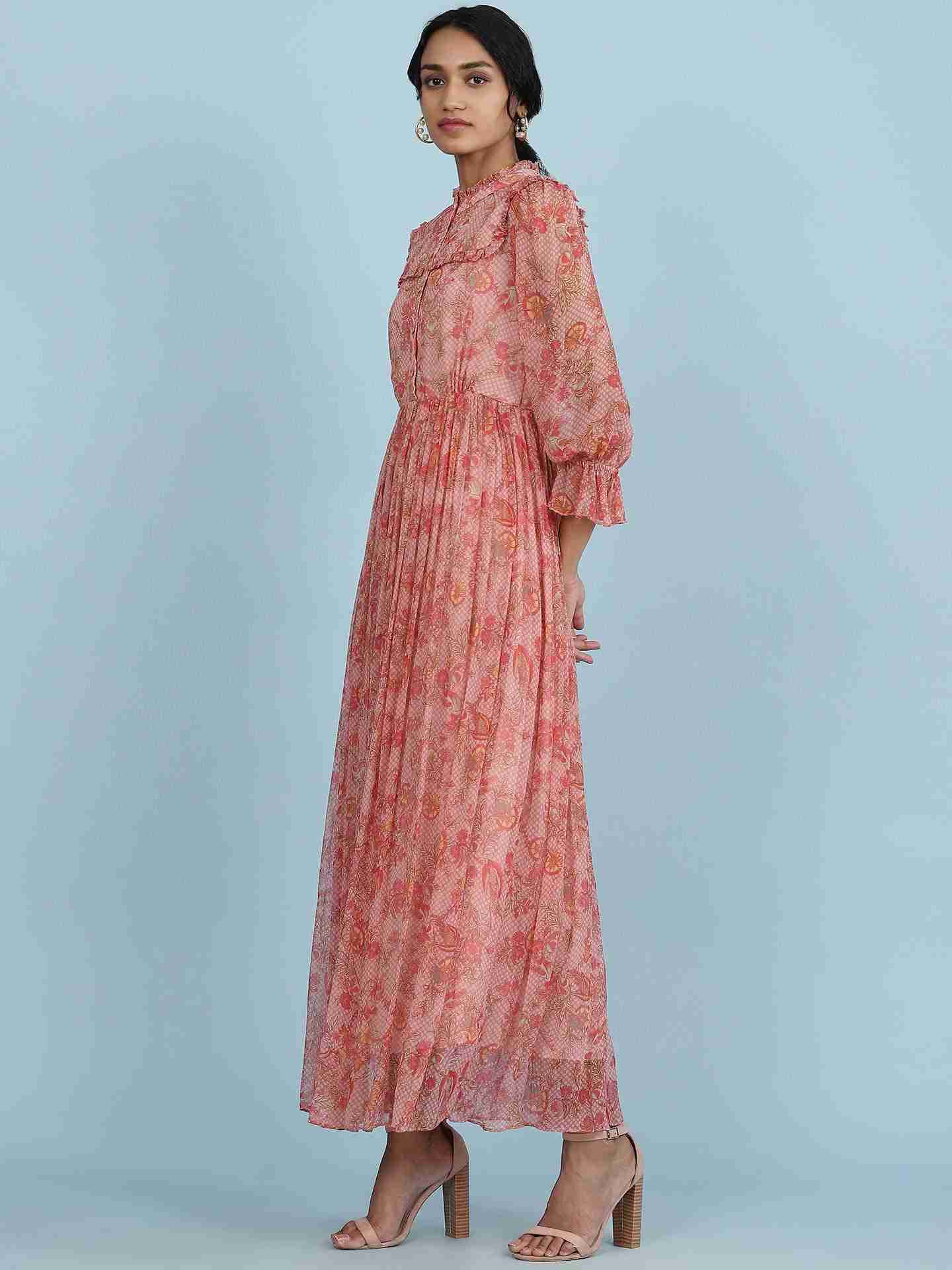 Dusty Pink Navish Long Dress