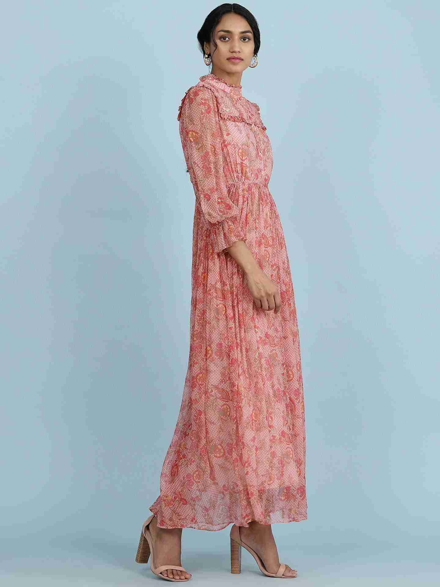 Dusty Pink Navish Long Dress
