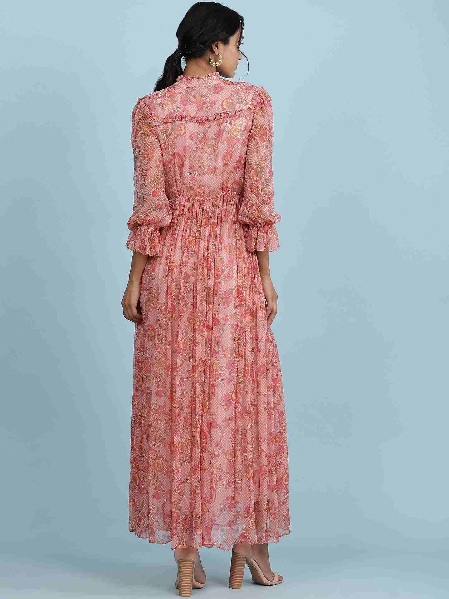 Dusty Pink Navish Long Dress