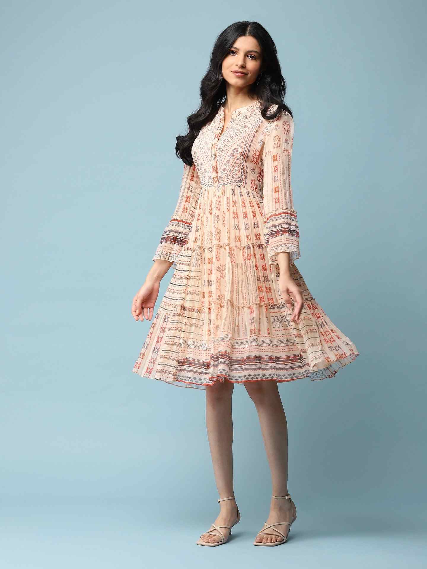 Ivory Darshana Long Dress