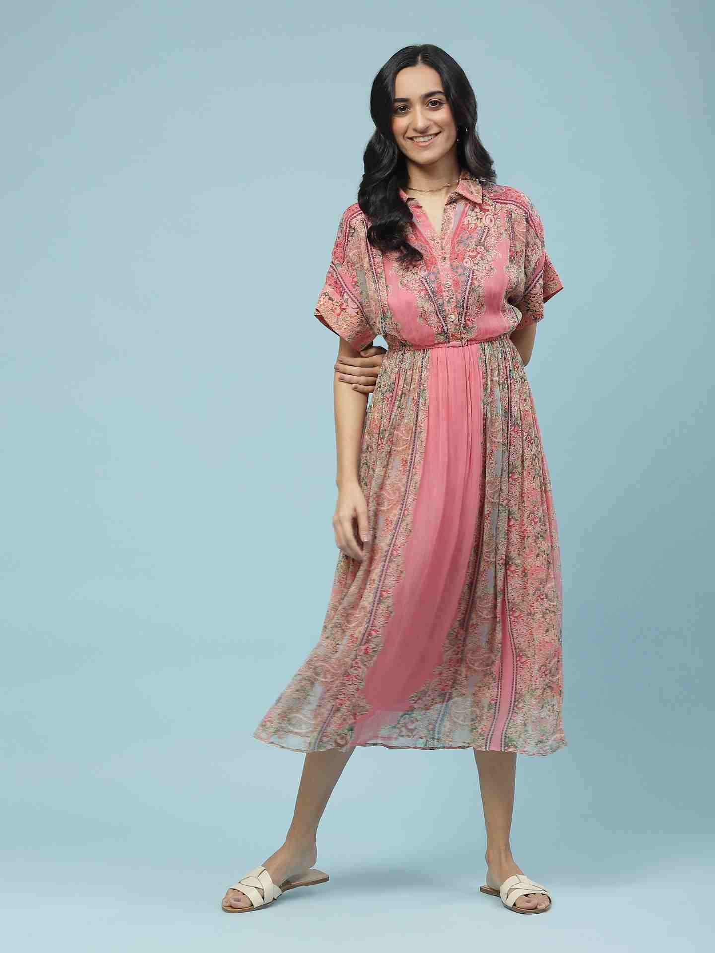 Pink Nazneen Long Dress