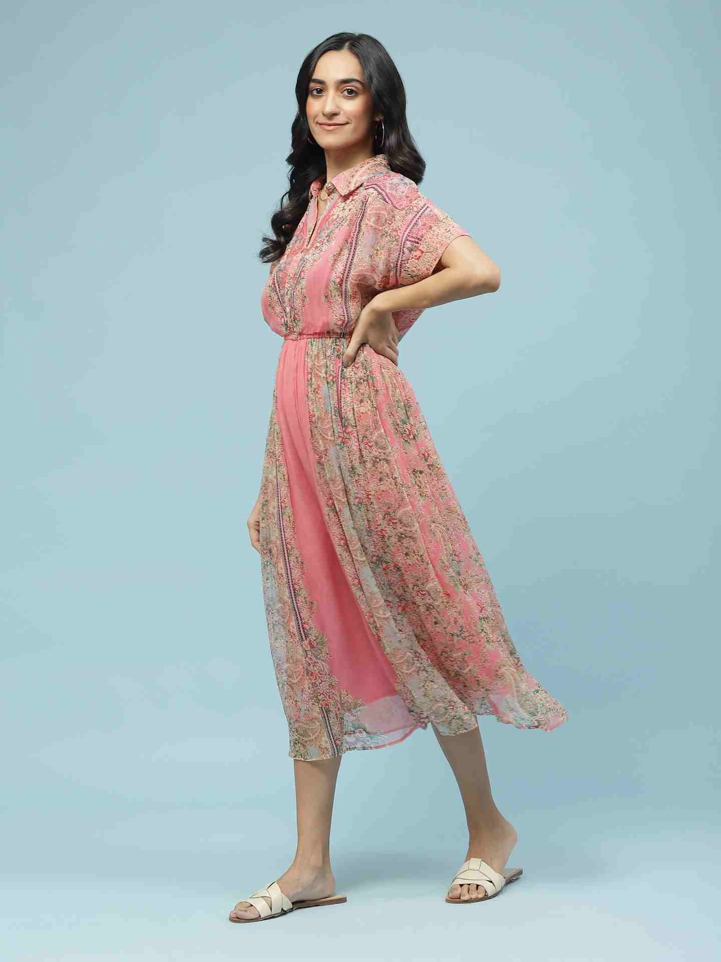 Pink Nazneen Long Dress