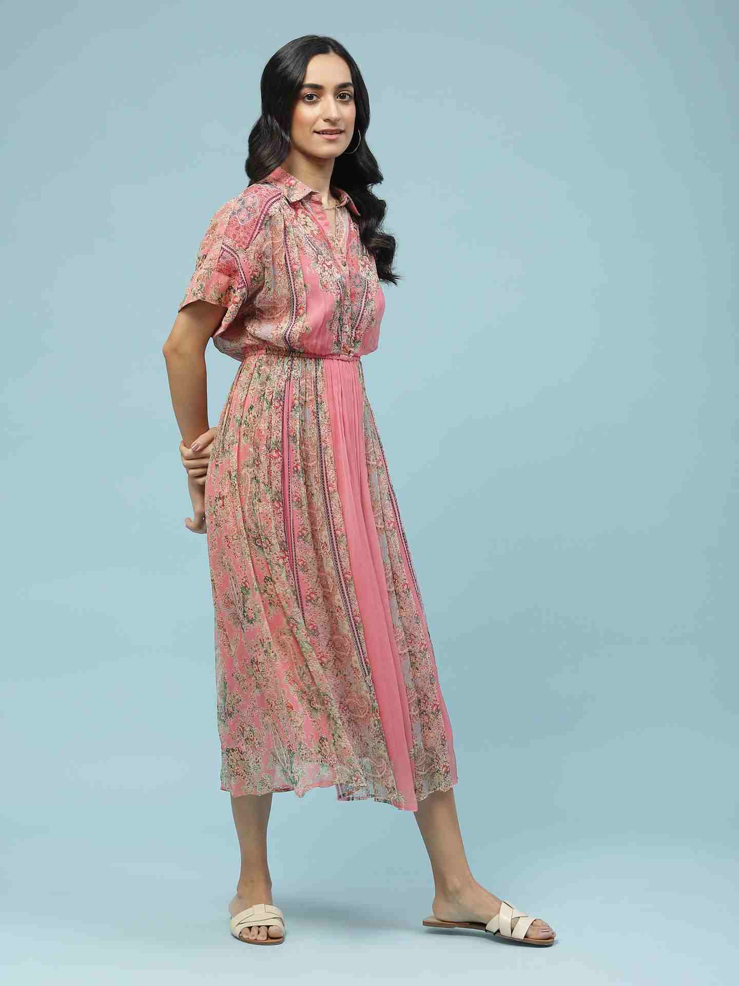 Pink Nazneen Long Dress