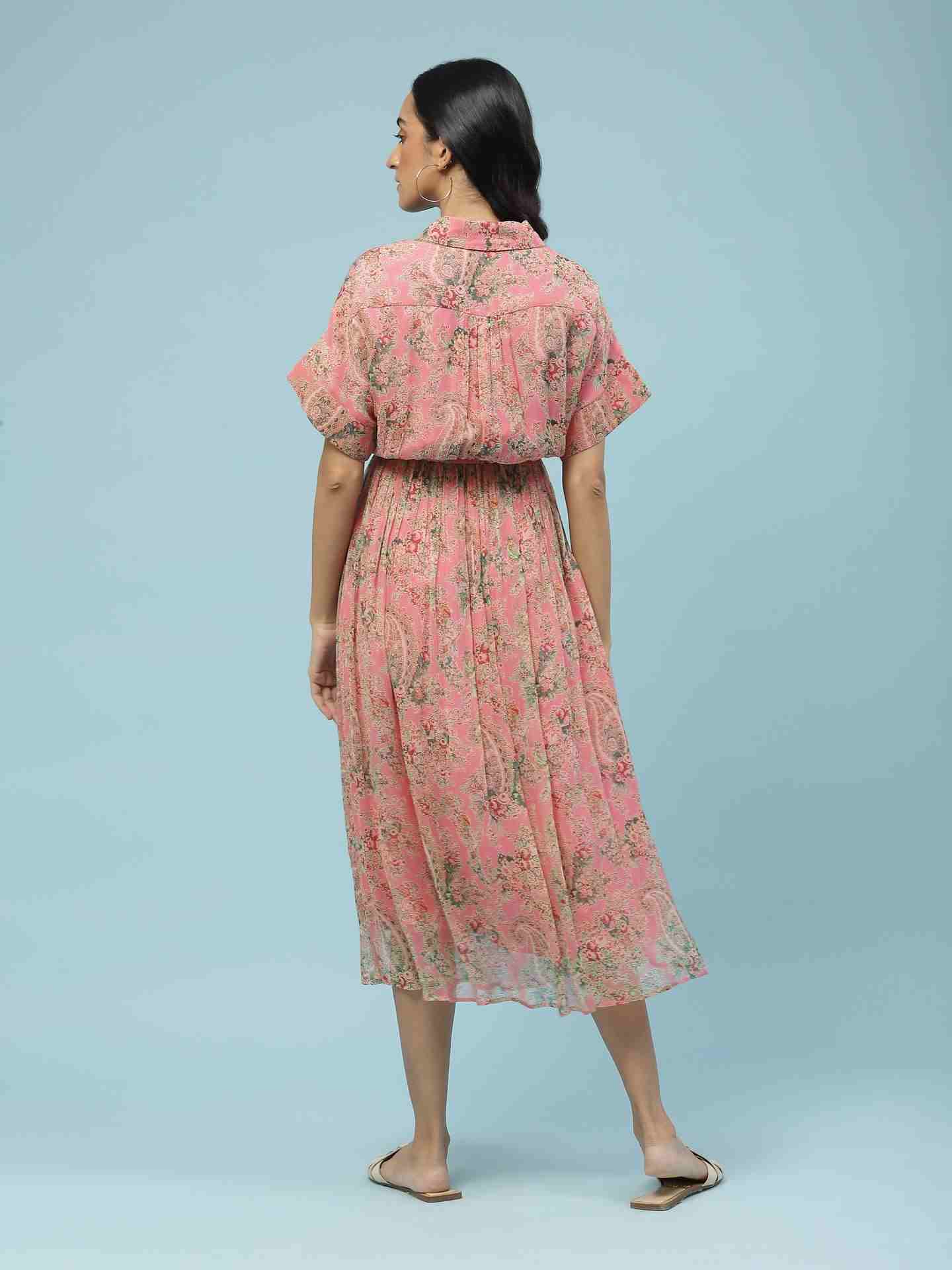 Pink Nazneen Long Dress