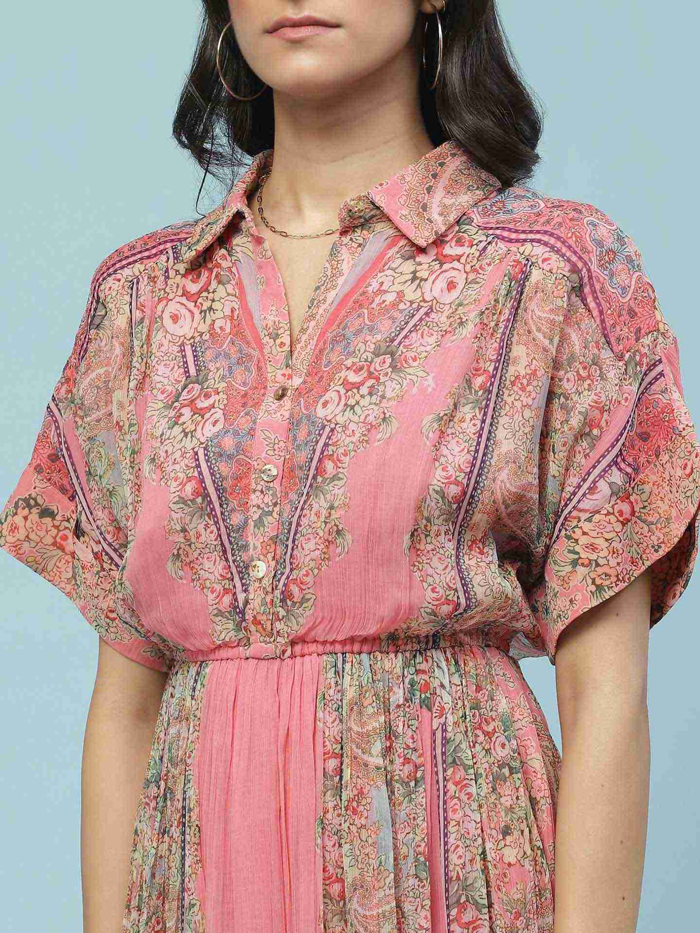 Pink Nazneen Long Dress