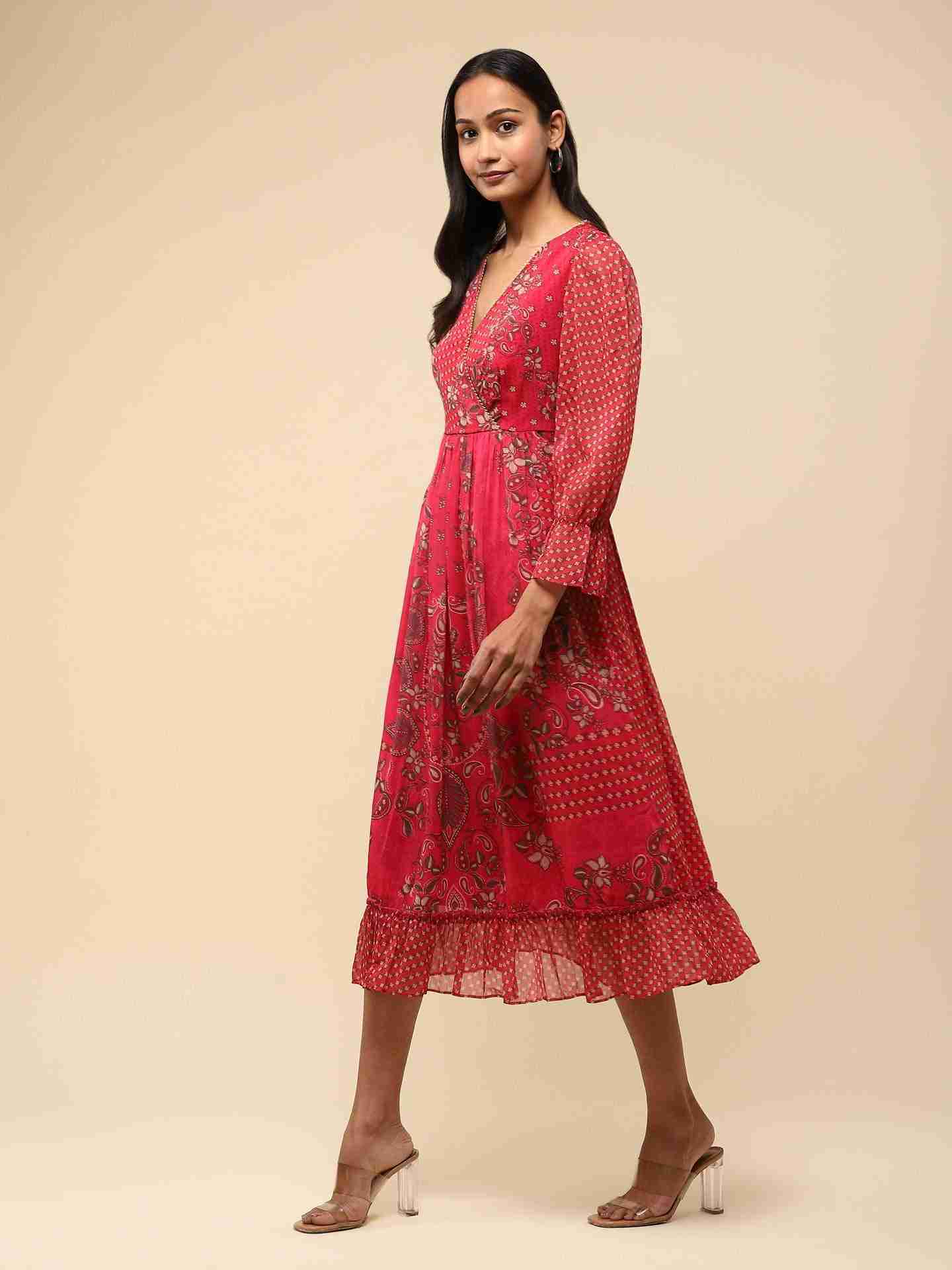 Pink Adya Long Dress