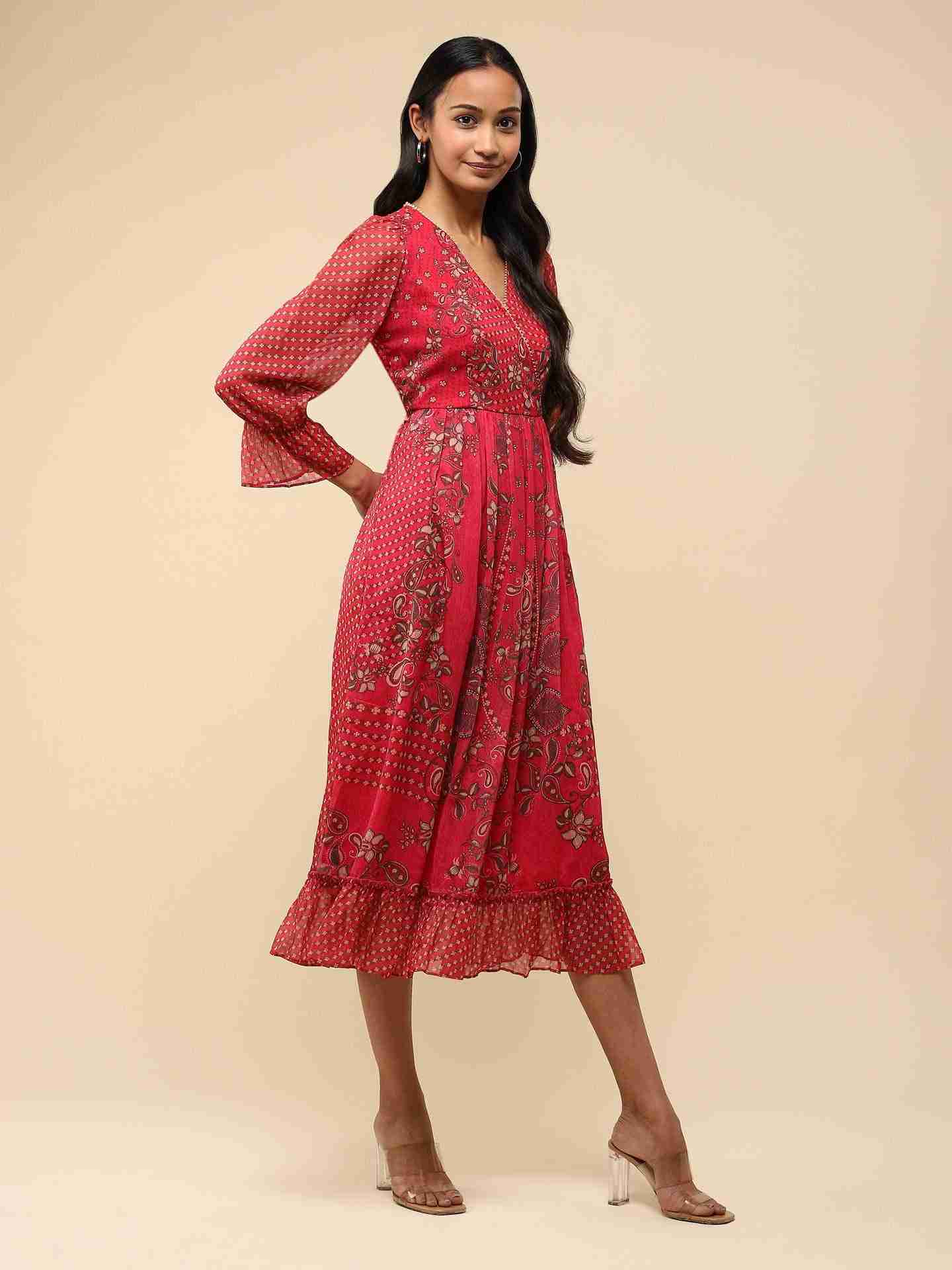 Pink Adya Long Dress