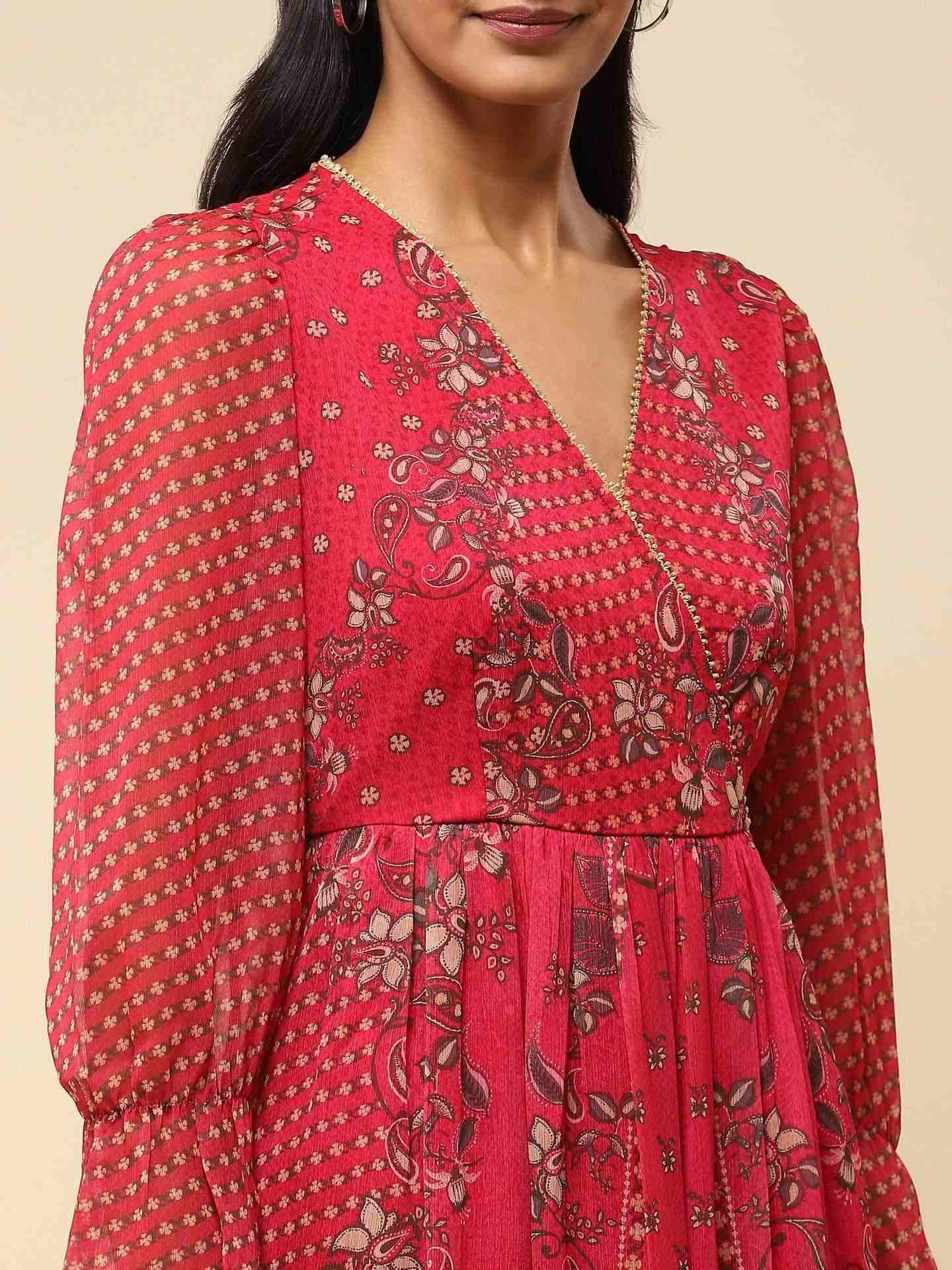 Pink Adya Long Dress