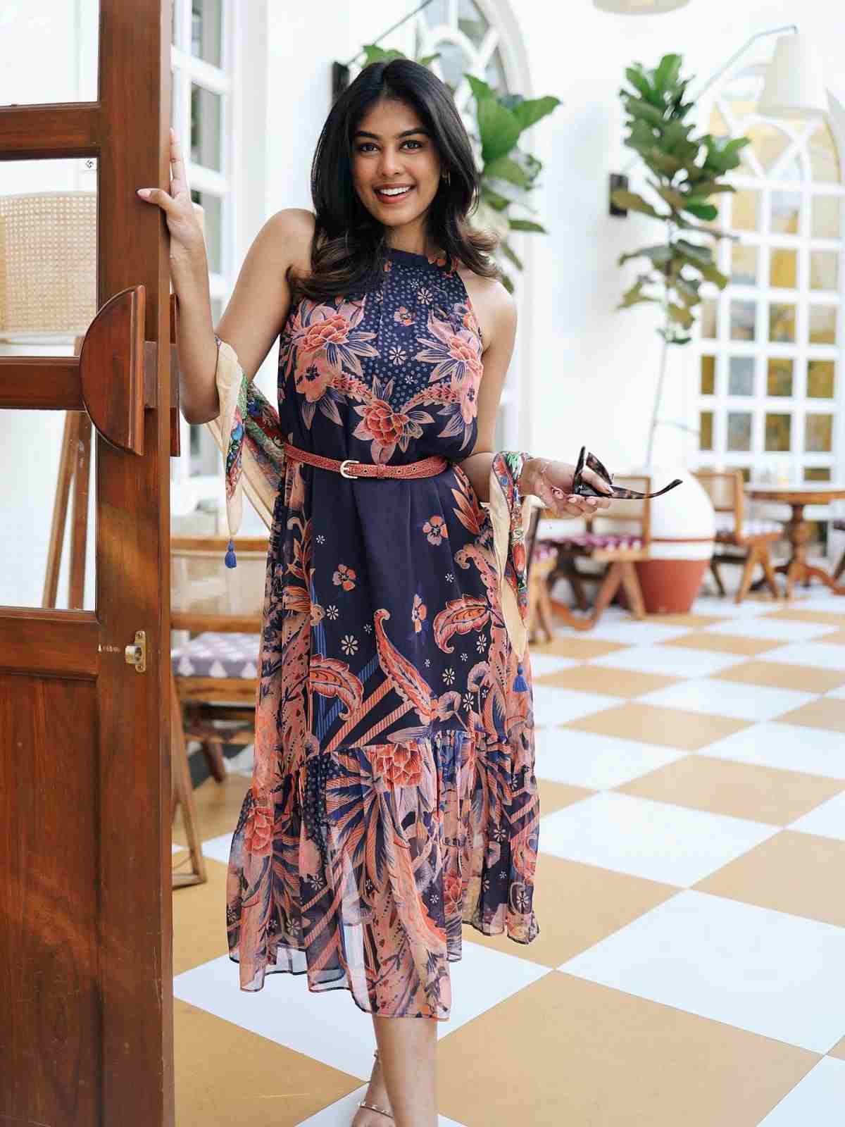 Navy Blue Vaasvi Long Dress