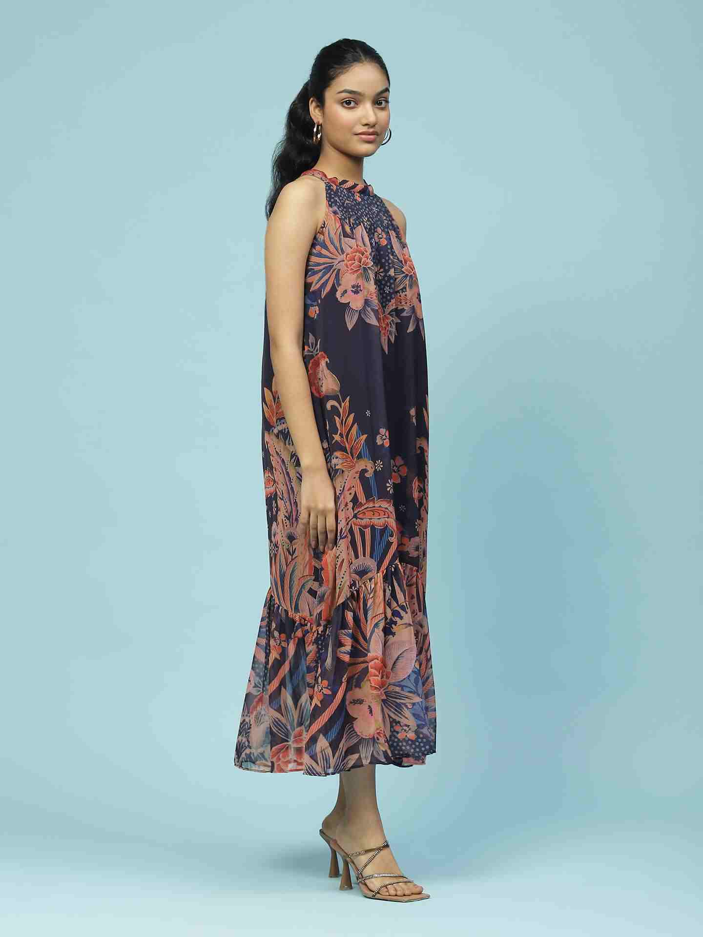 Navy Blue Vaasvi Long Dress
