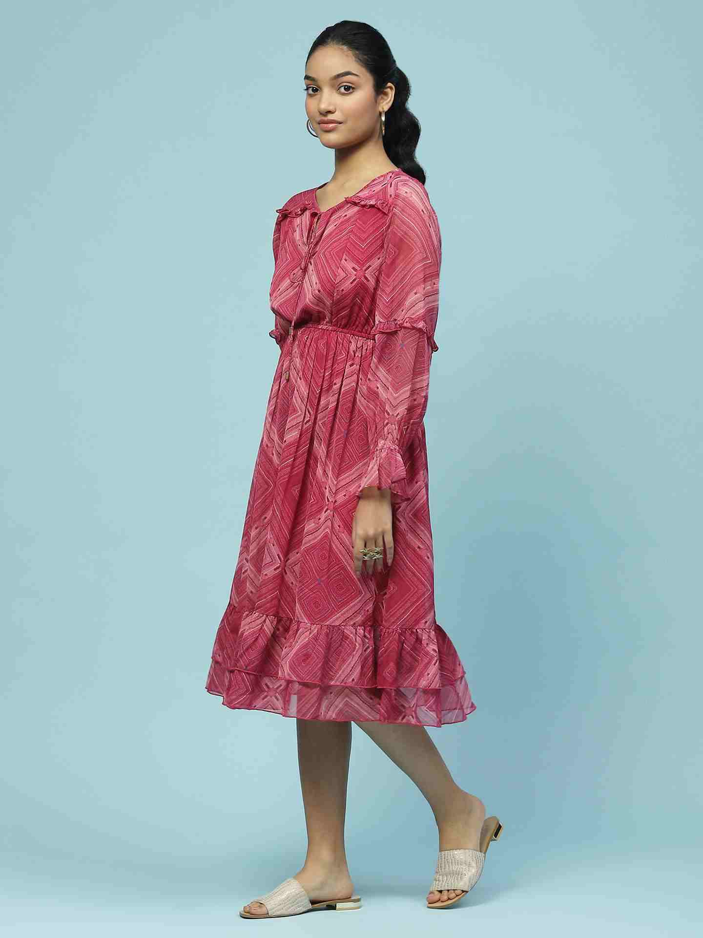 Fuschia Sitashi Long Dress
