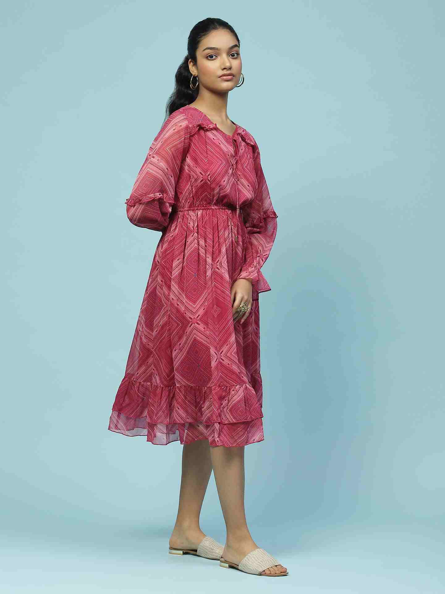 Fuschia Sitashi Long Dress