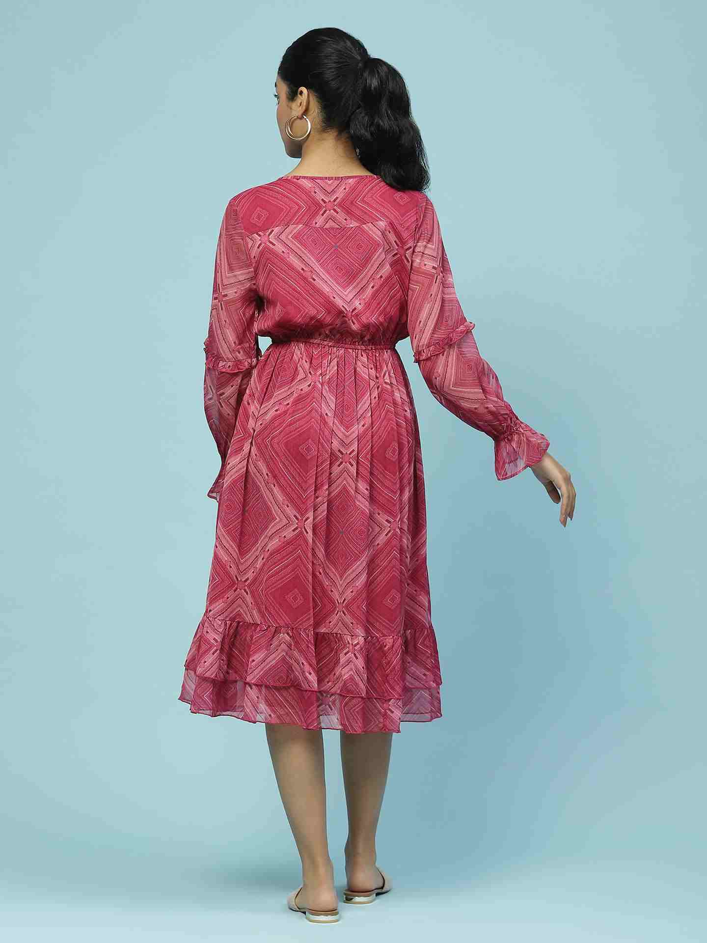 Fuschia Sitashi Long Dress
