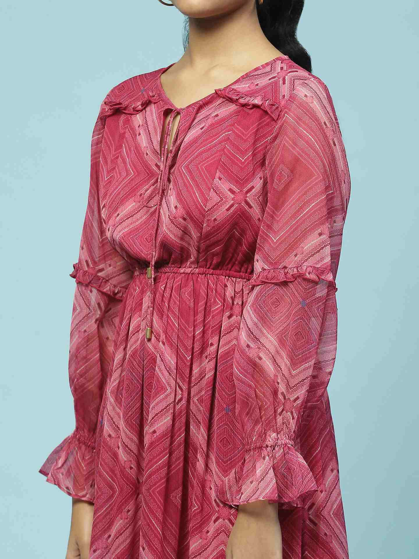 Fuschia Sitashi Long Dress