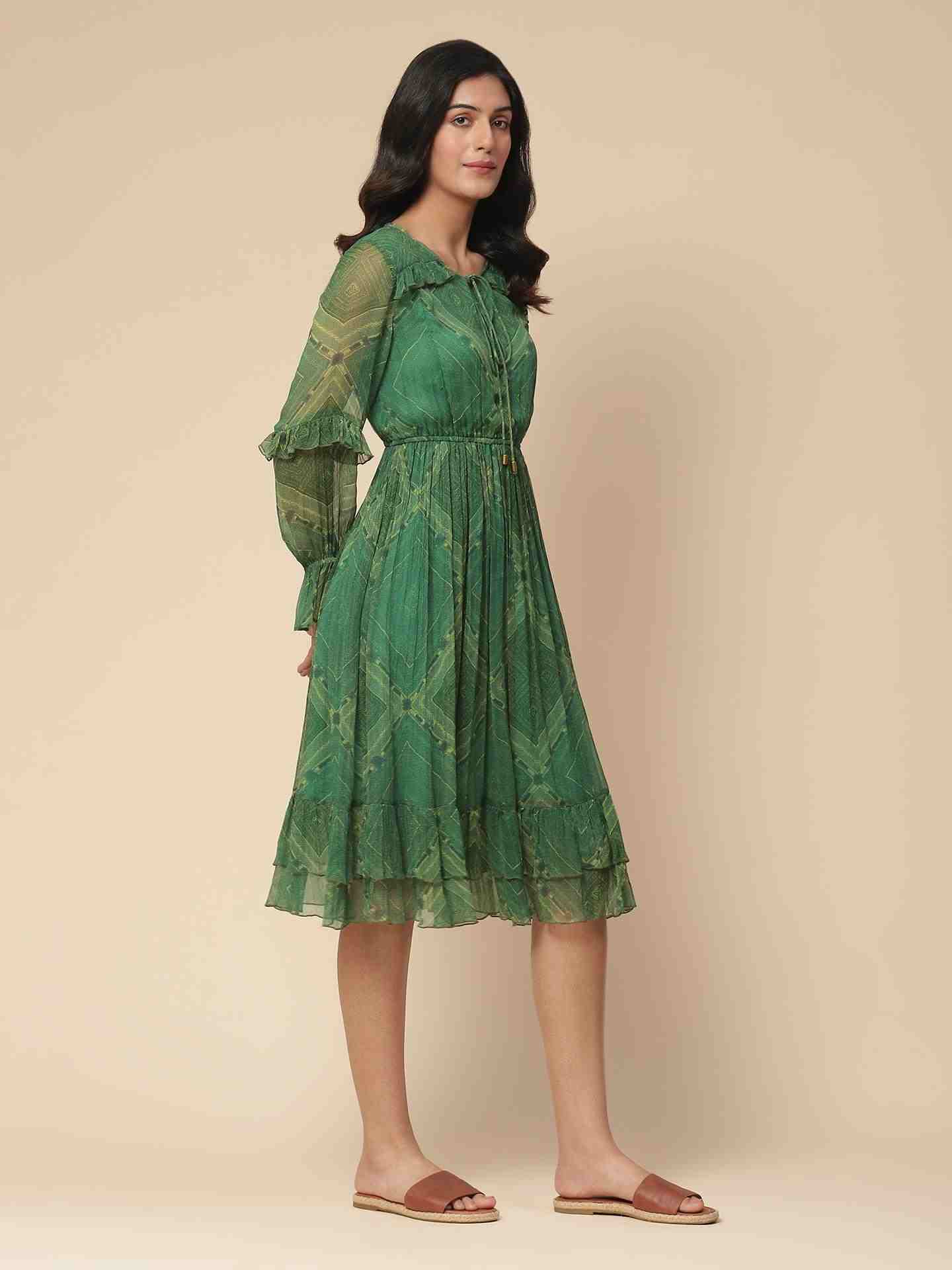 Green Sitashi Long Dress