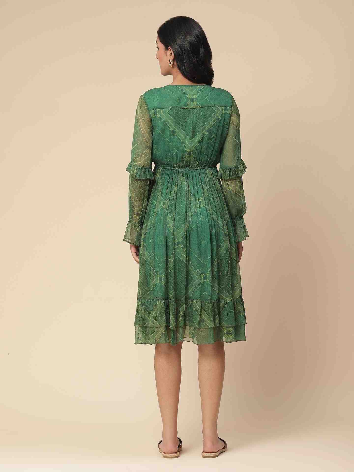 Green Sitashi Long Dress