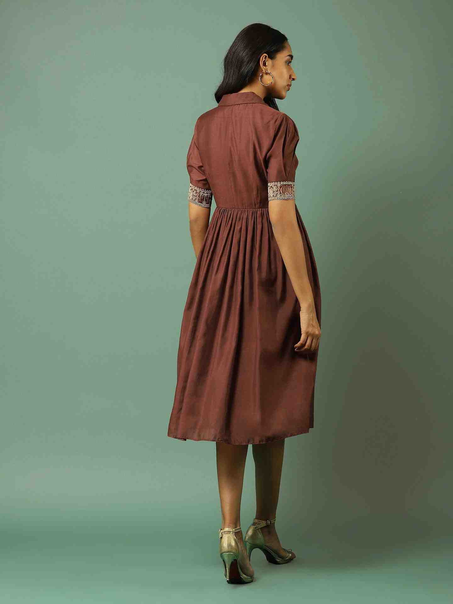 Brown Geetanjali Long Dress