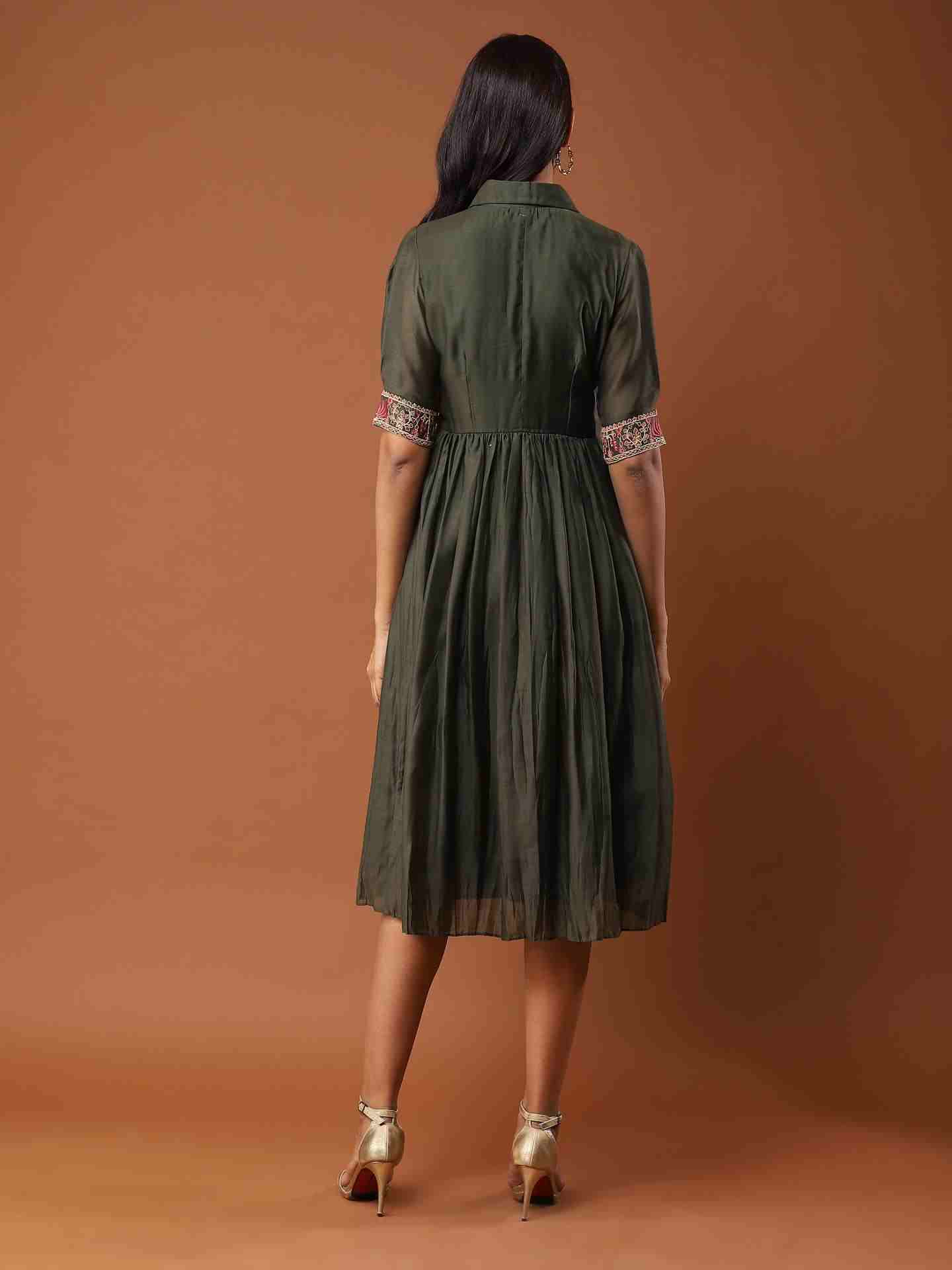 Green Geetanjali Long Dress