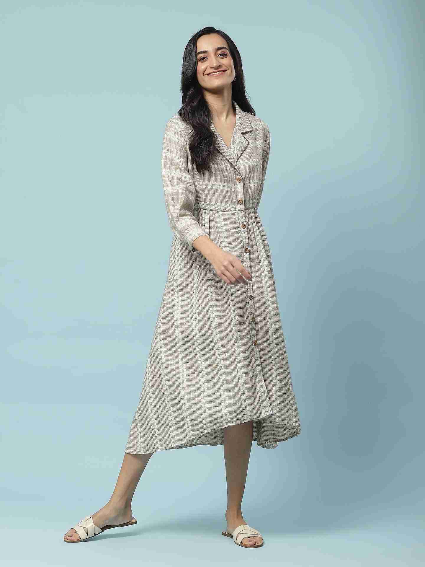 Ecru Prarambh Long Dress