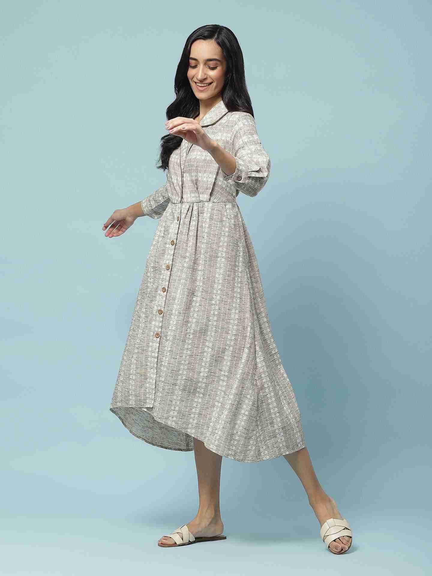 Ecru Prarambh Long Dress