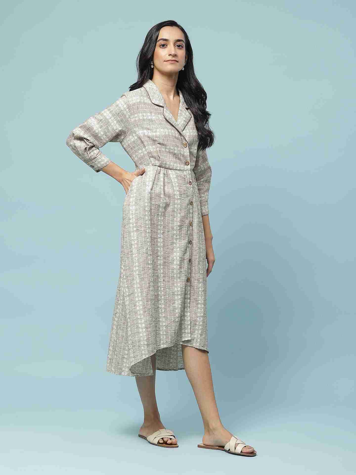 Ecru Prarambh Long Dress