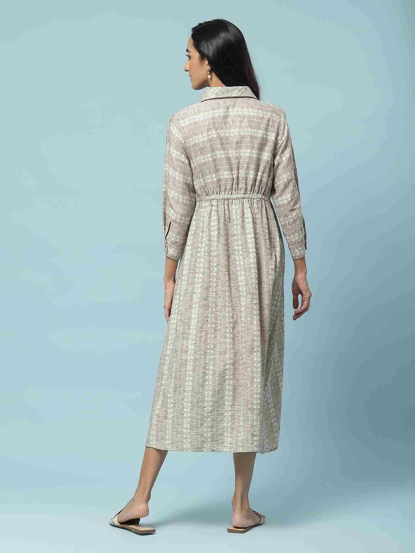 Ecru Prarambh Long Dress