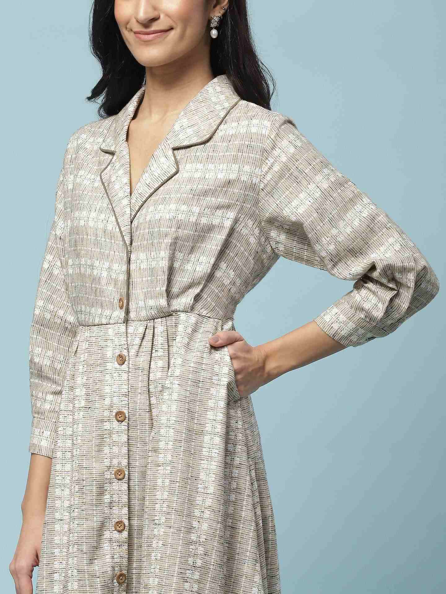 Ecru Prarambh Long Dress