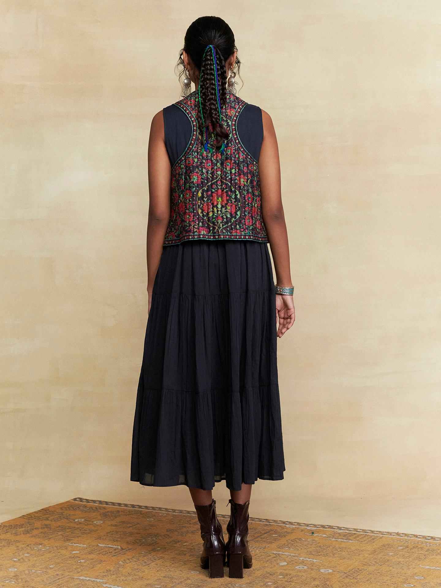Black Fern Long Dress