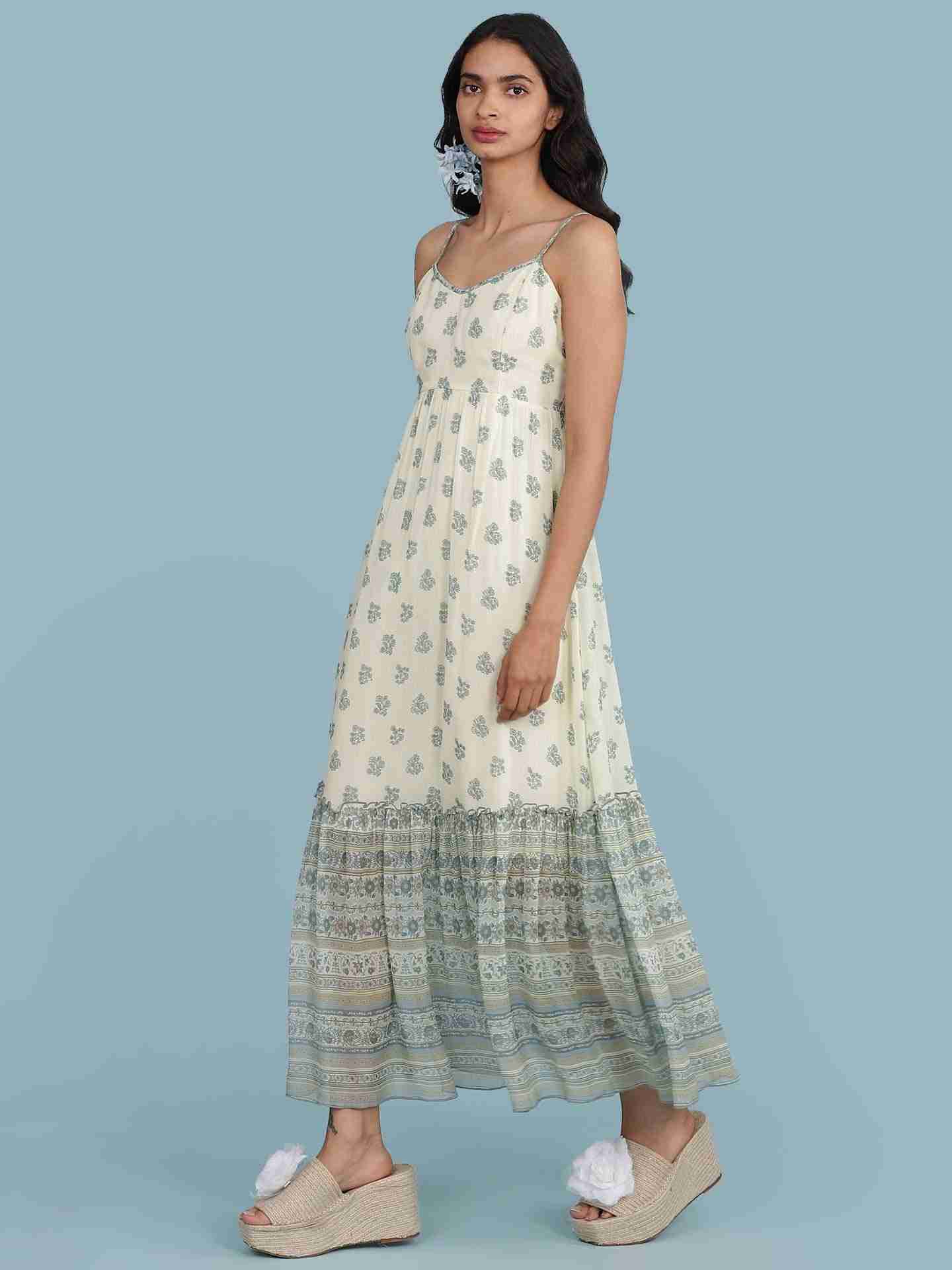 Ecru Tanya Long Dress