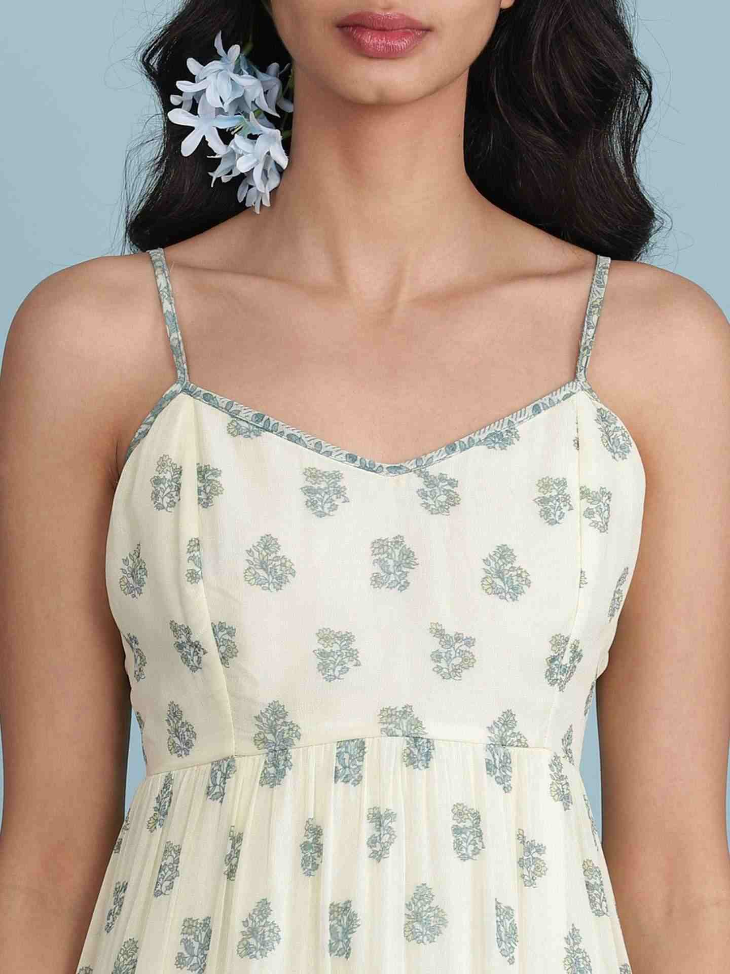 Ecru Tanya Long Dress