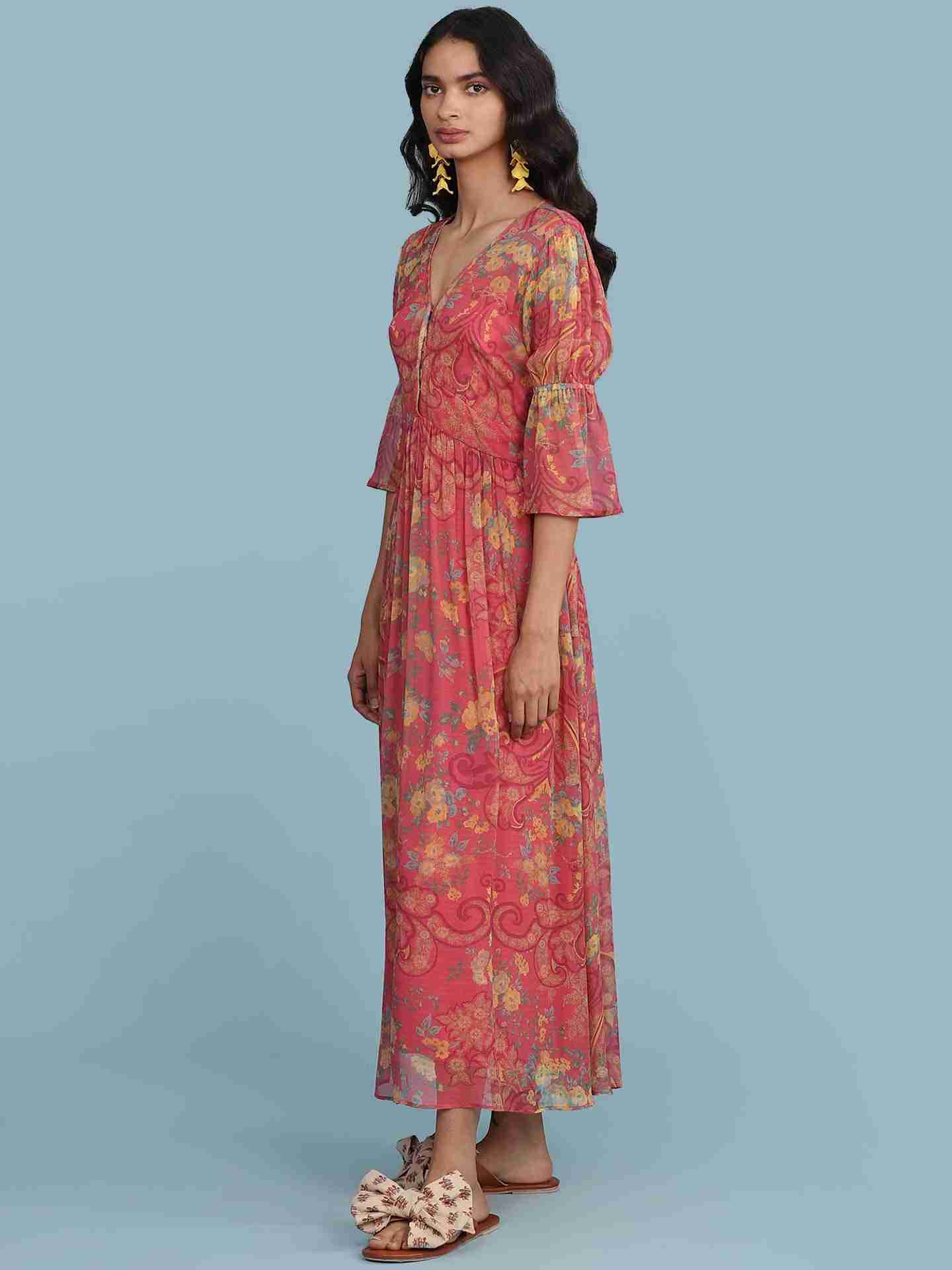 Pink Pallavi Long Dress
