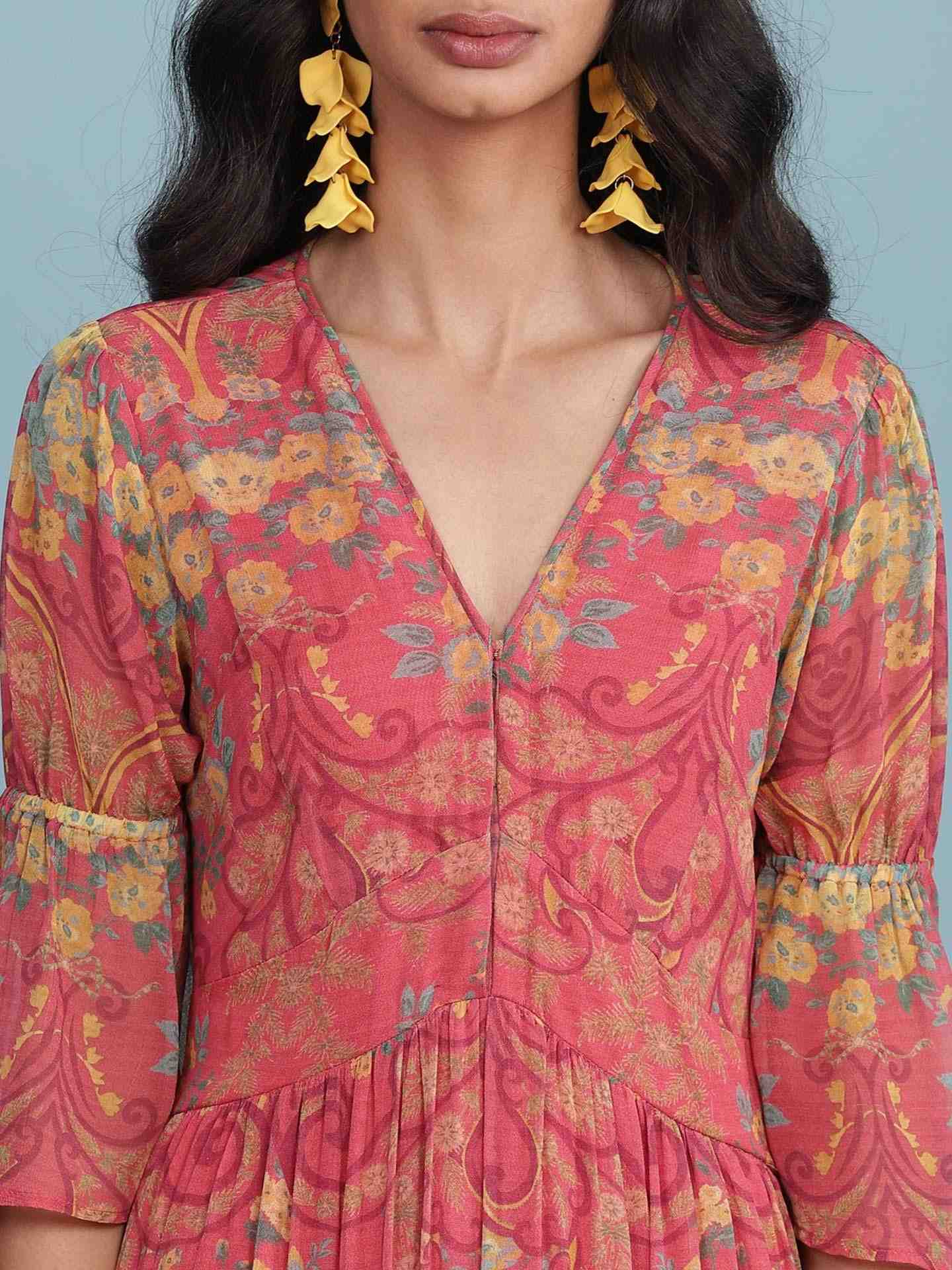 Pink Pallavi Long Dress