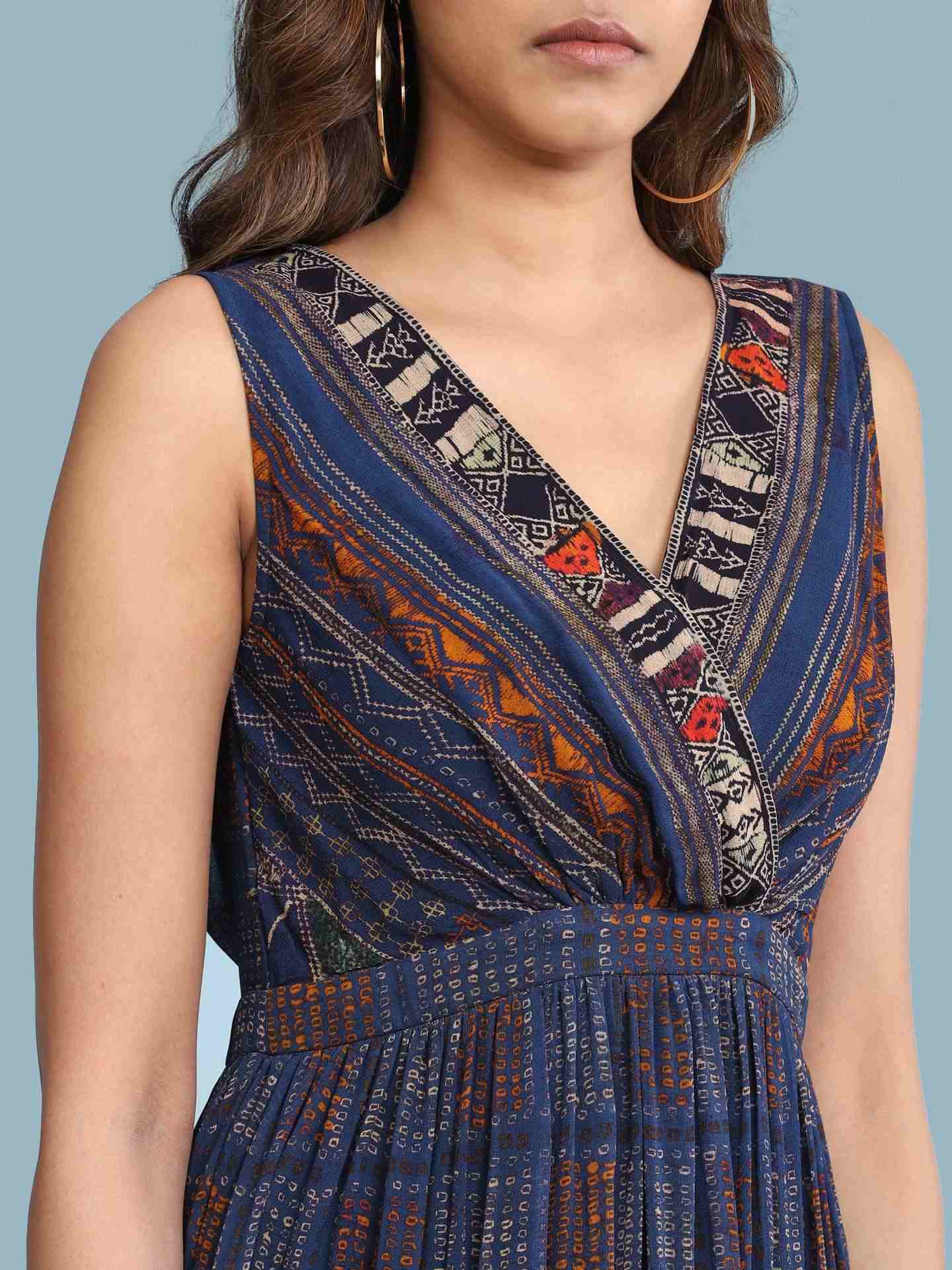 Blue Bahulika Long Dress