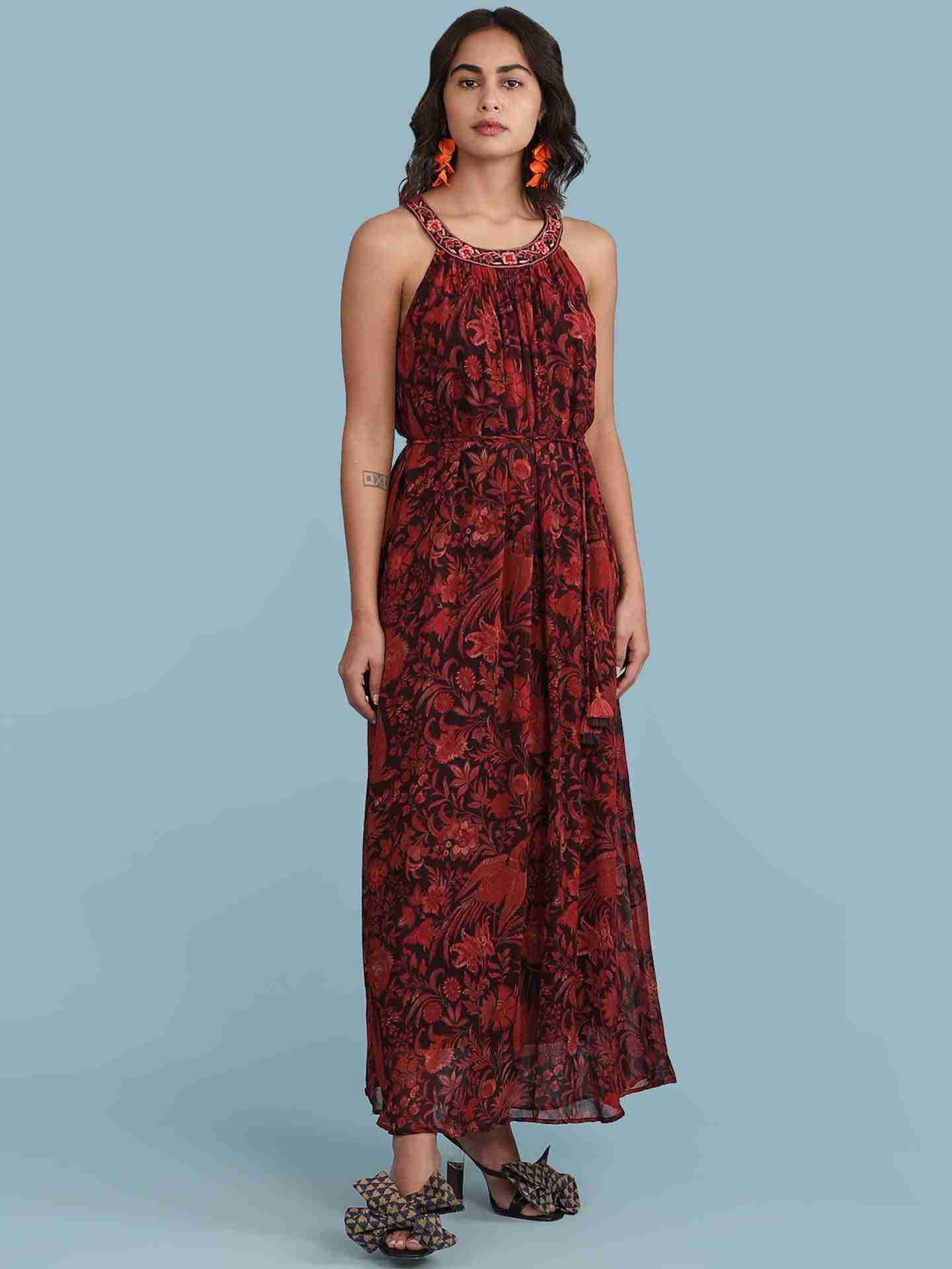 Red Firebird Long Dress