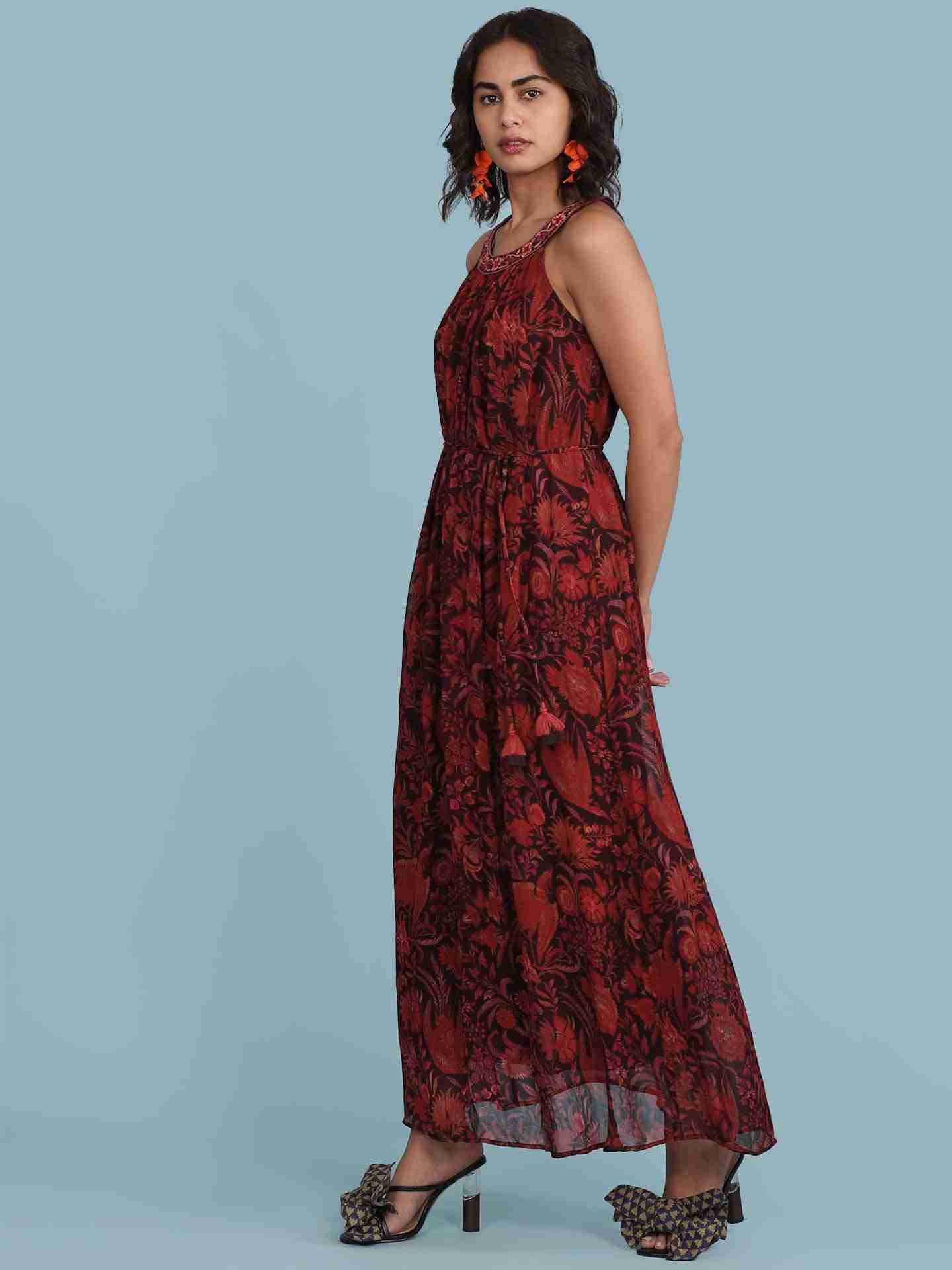 Red Firebird Long Dress