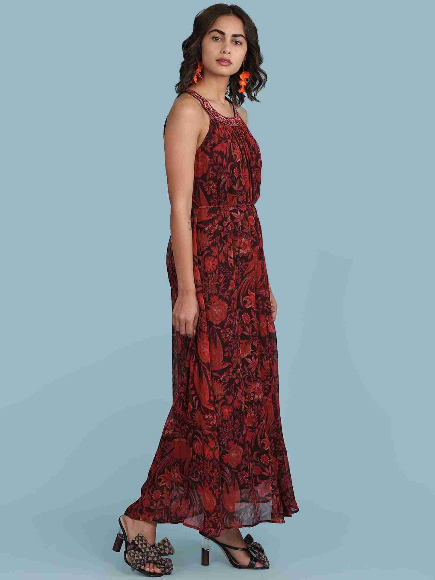 Red Firebird Long Dress