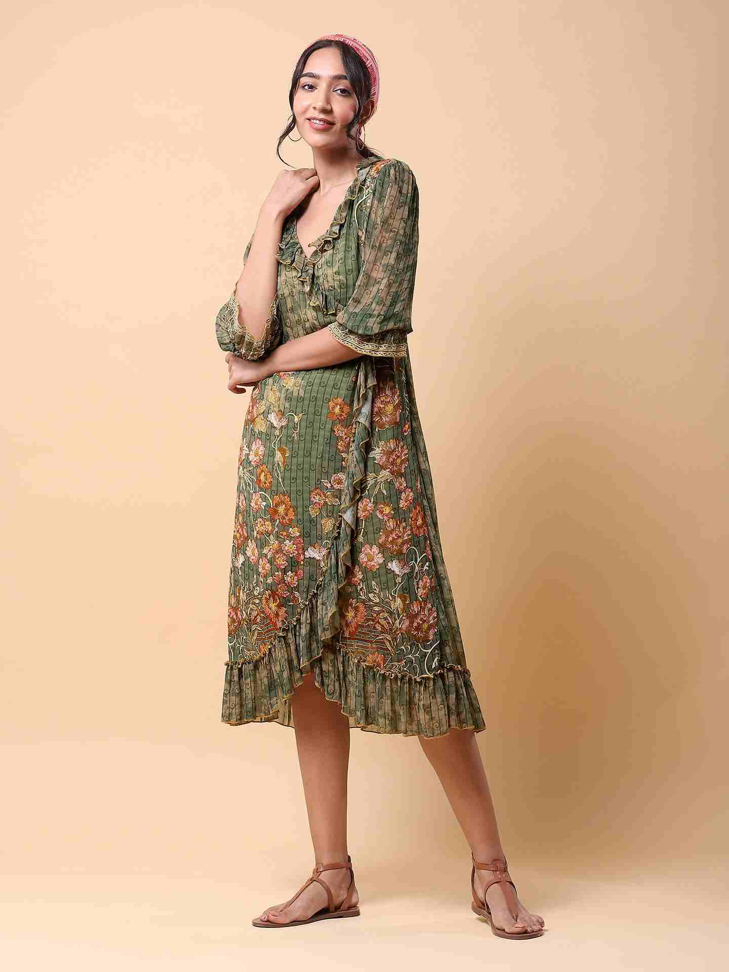 Green Mia Long Dress