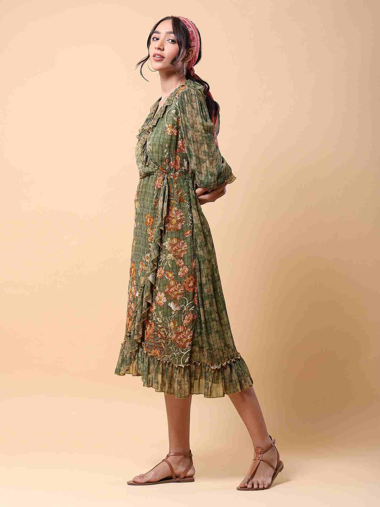 Green Mia Long Dress