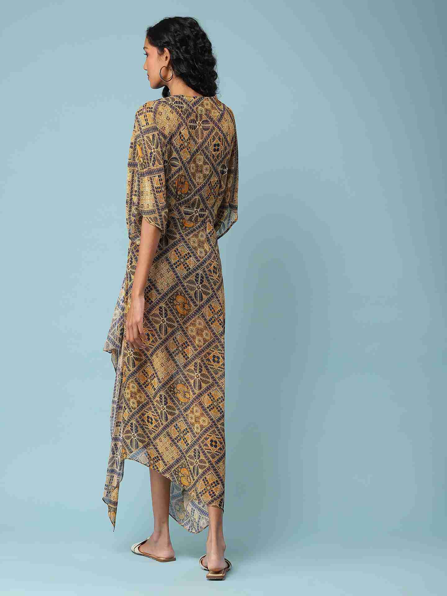 Brown Rustic Long Dress