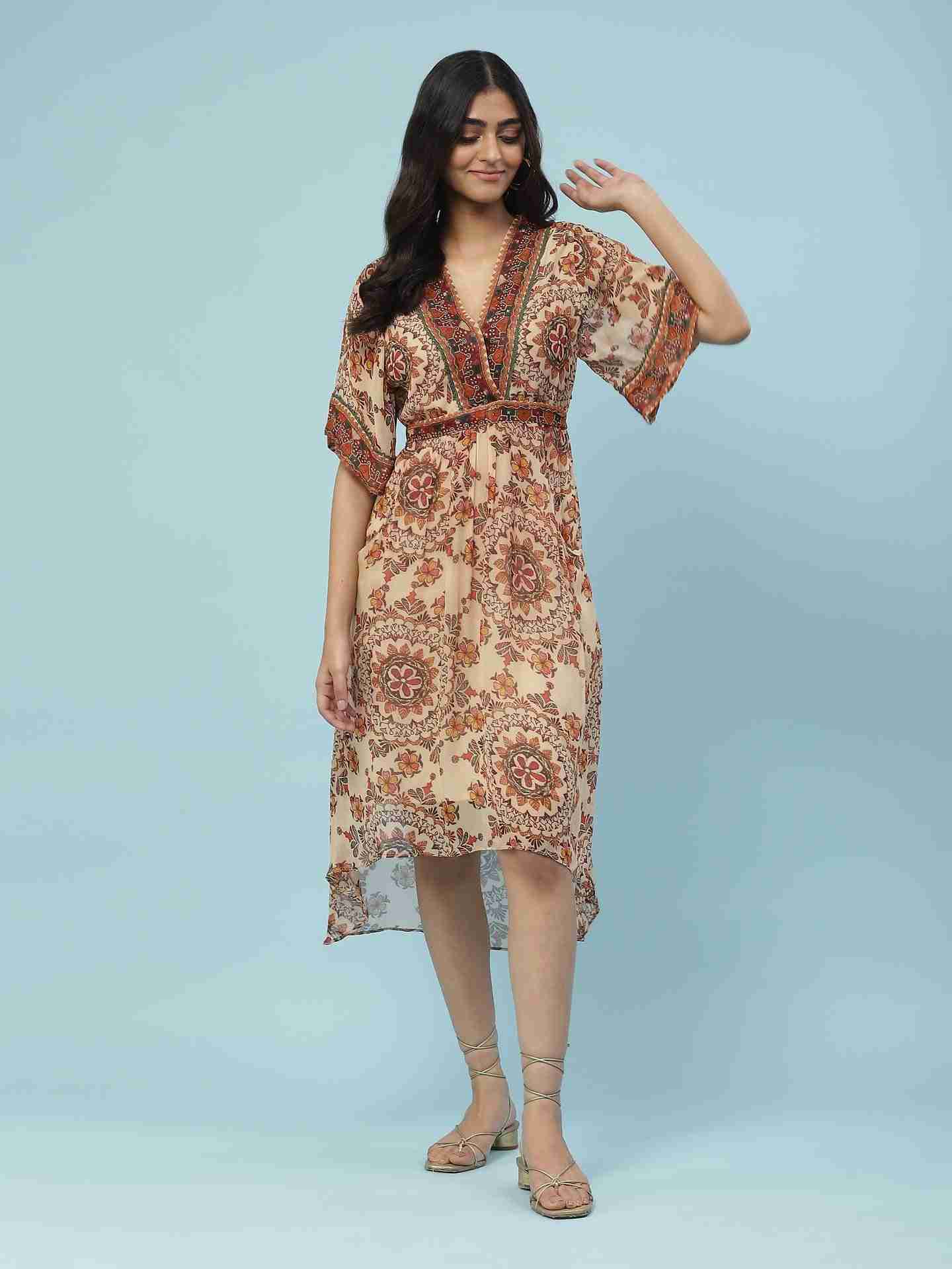 Beige Adriti Long Dress