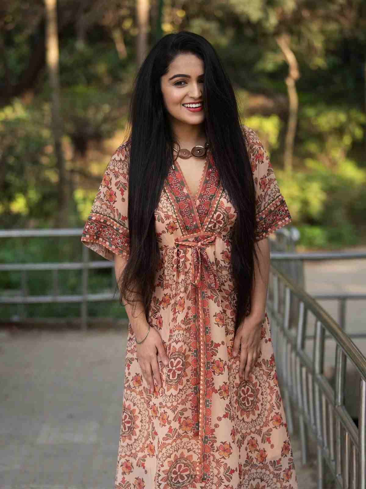 Beige Adriti Long Dress