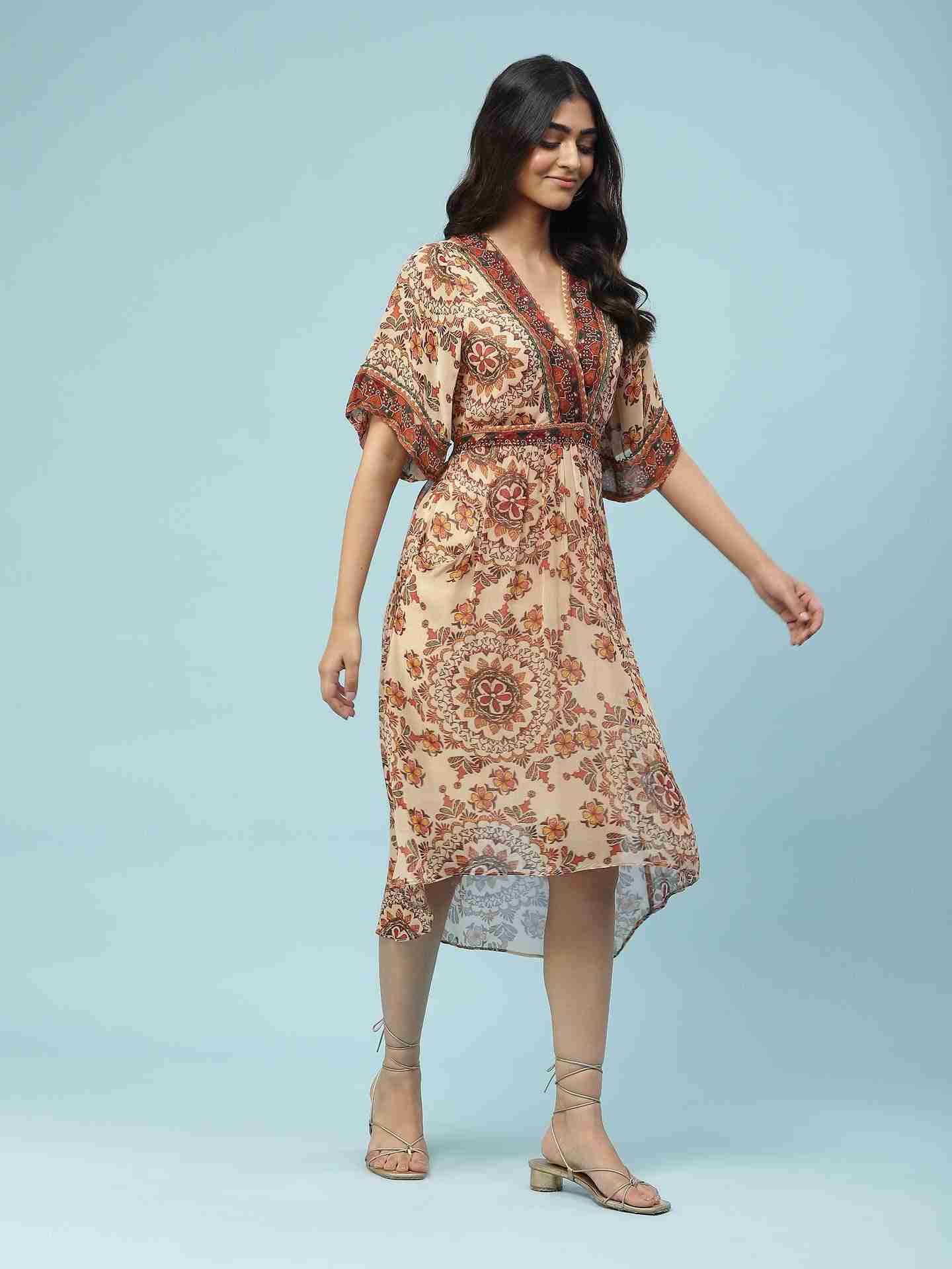 Beige Adriti Long Dress