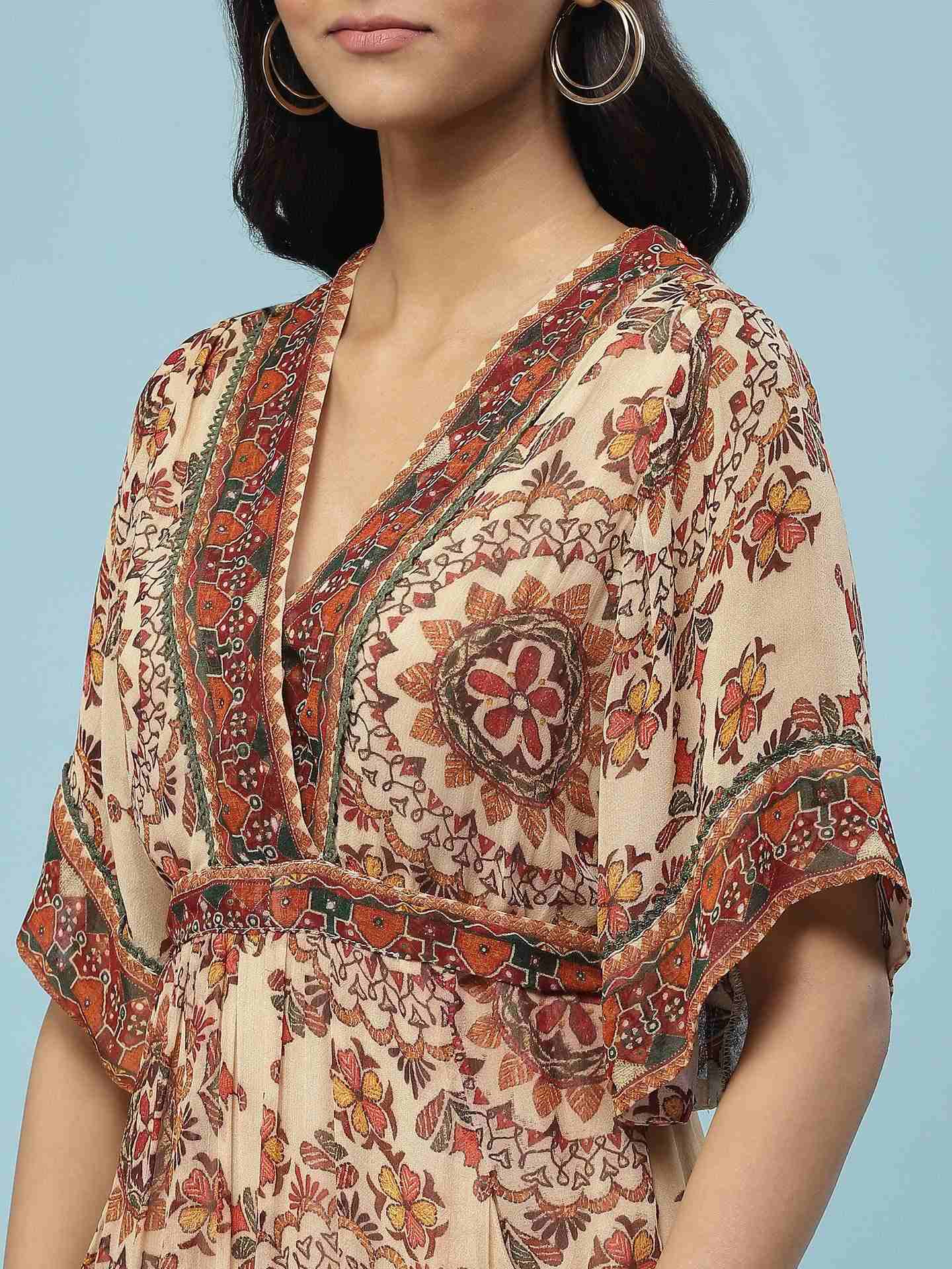 Beige Adriti Long Dress