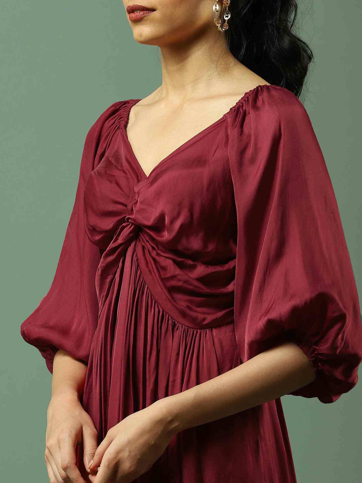 Red Aalia Long Dress